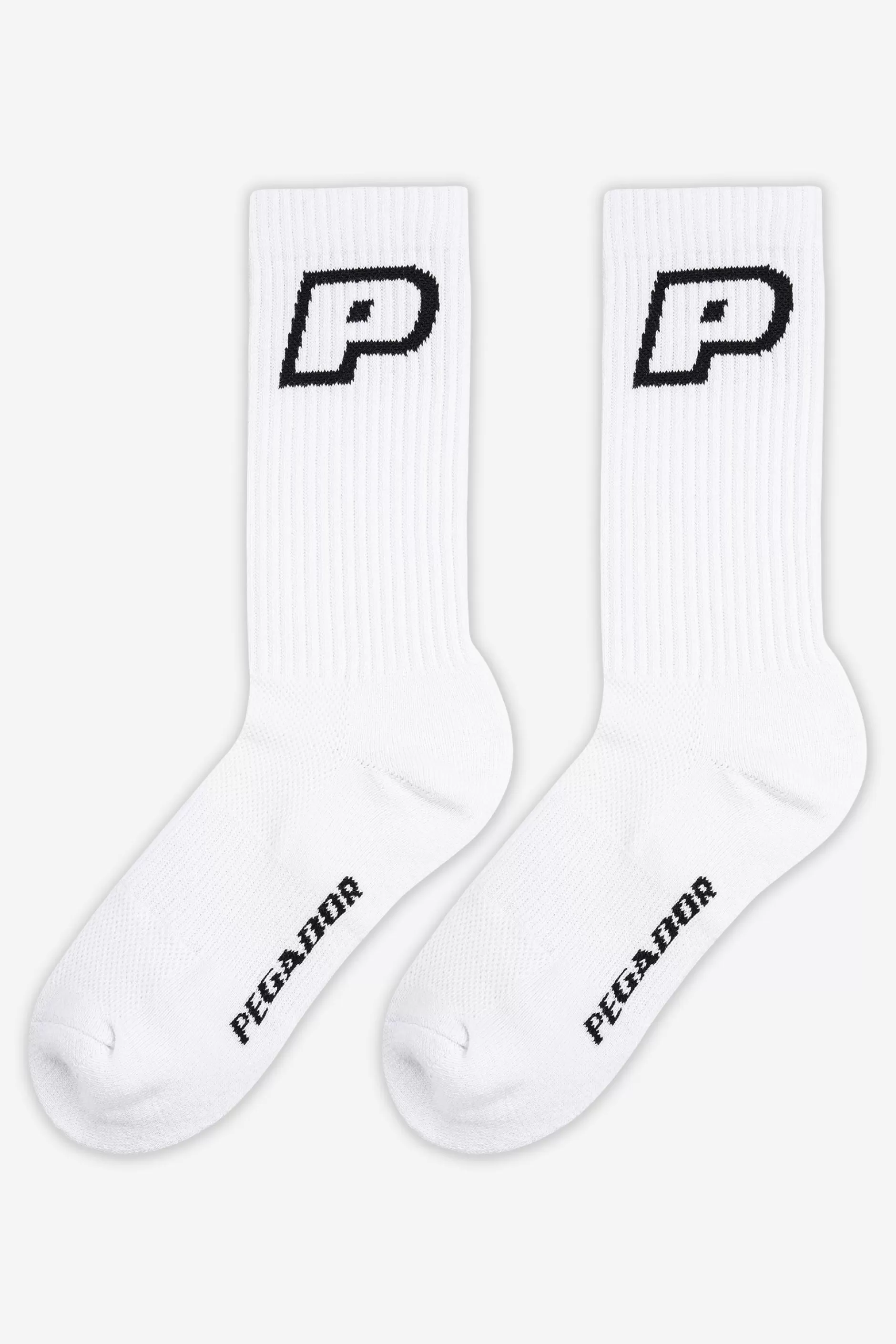 Best Pegador Acme Socks White Black