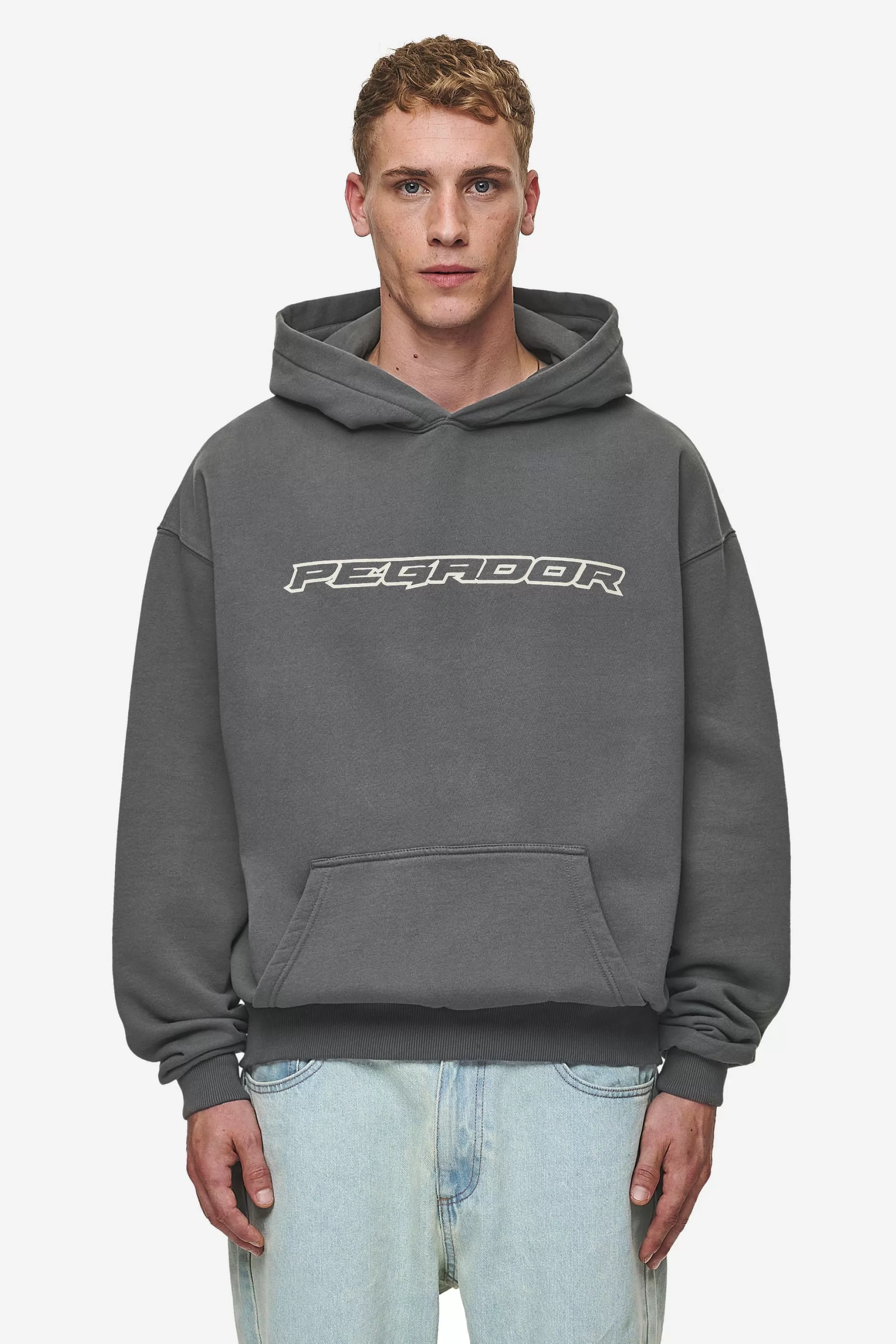 Best Sale Pegador Alden Oversized Hoodie Washed Anthracite