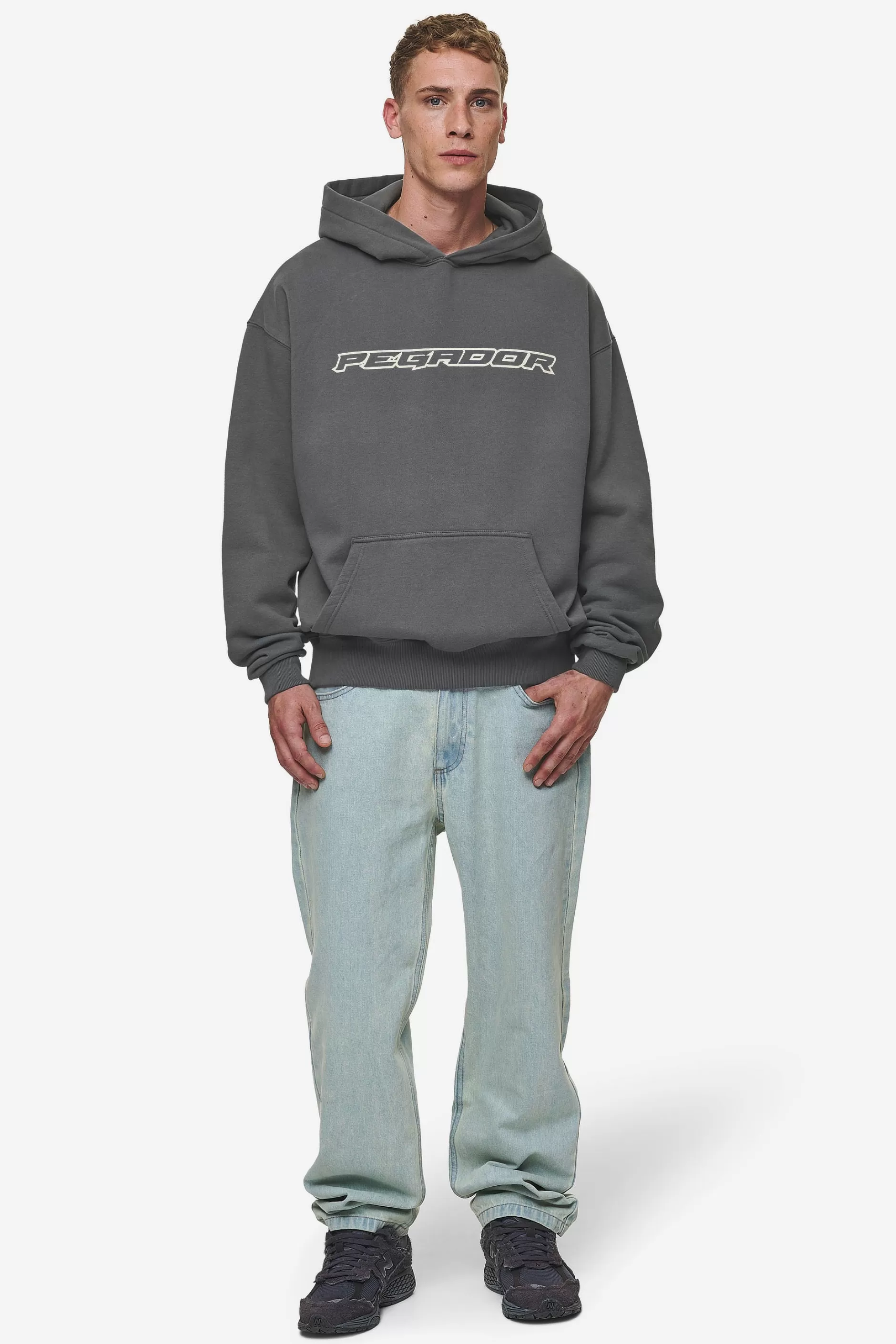 Best Sale Pegador Alden Oversized Hoodie Washed Anthracite