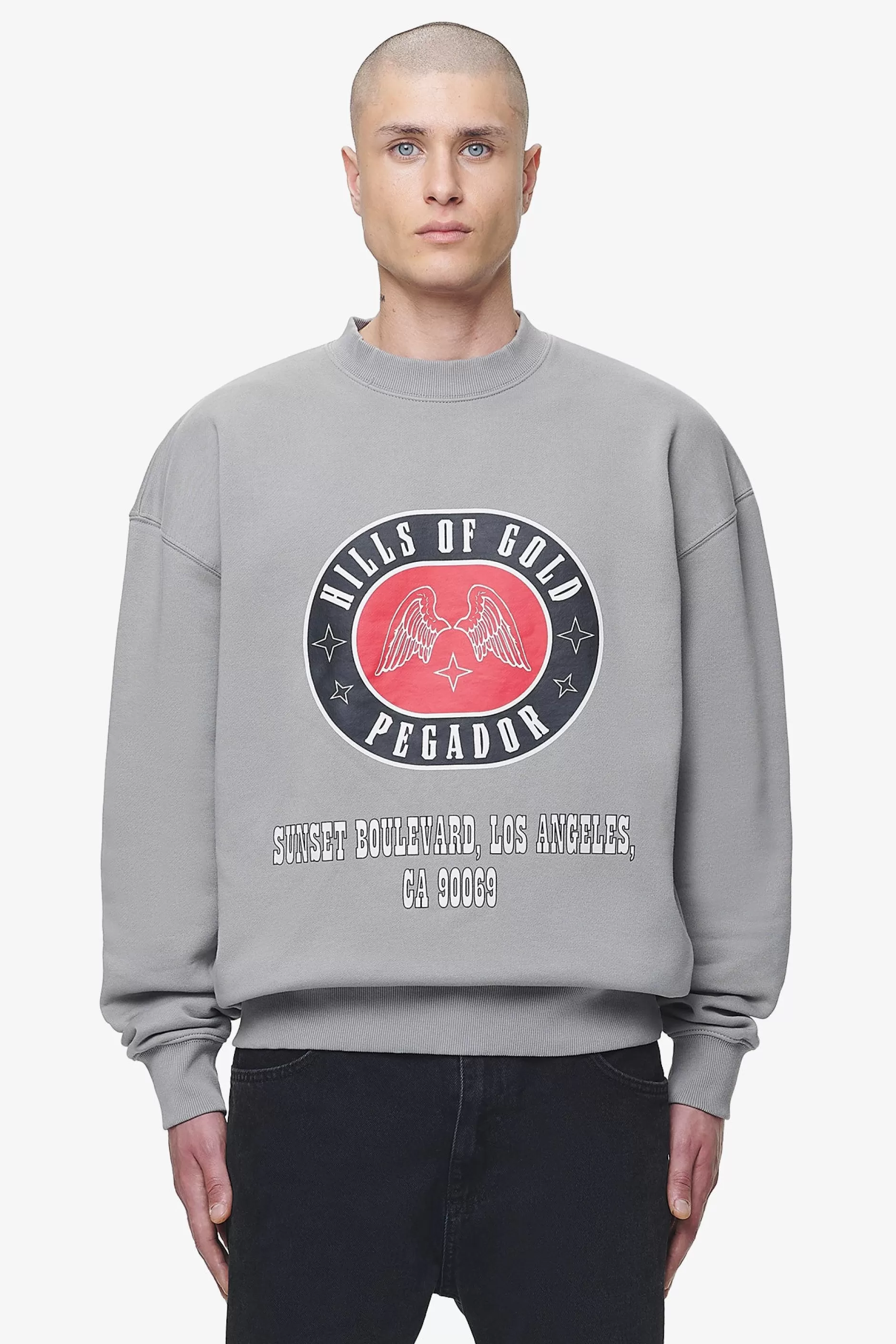 Clearance Pegador Algon Oversized Sweater Vintage Washed Dusk Grey