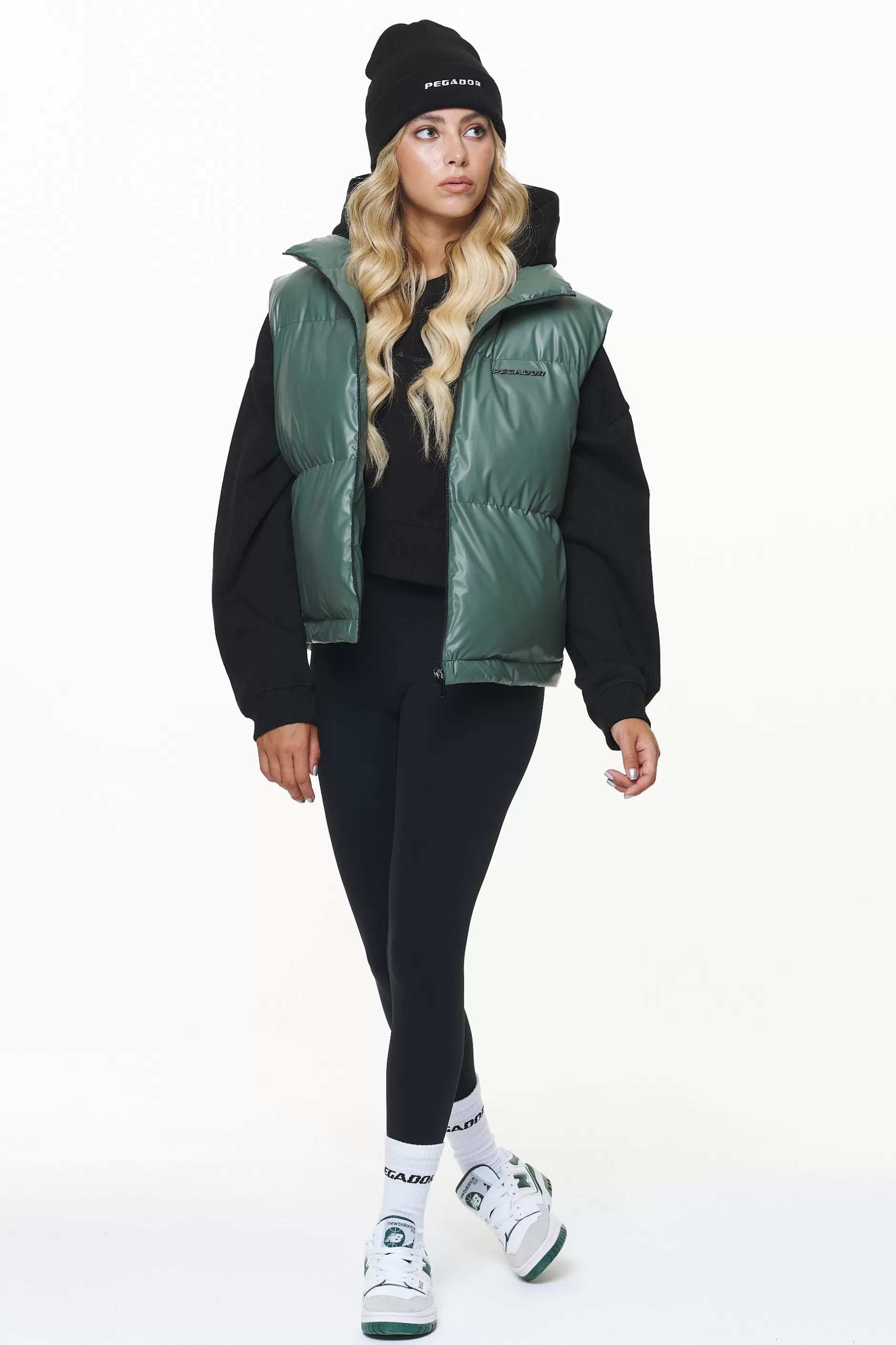 Clearance Pegador Angel Puffer Vest Garden Green