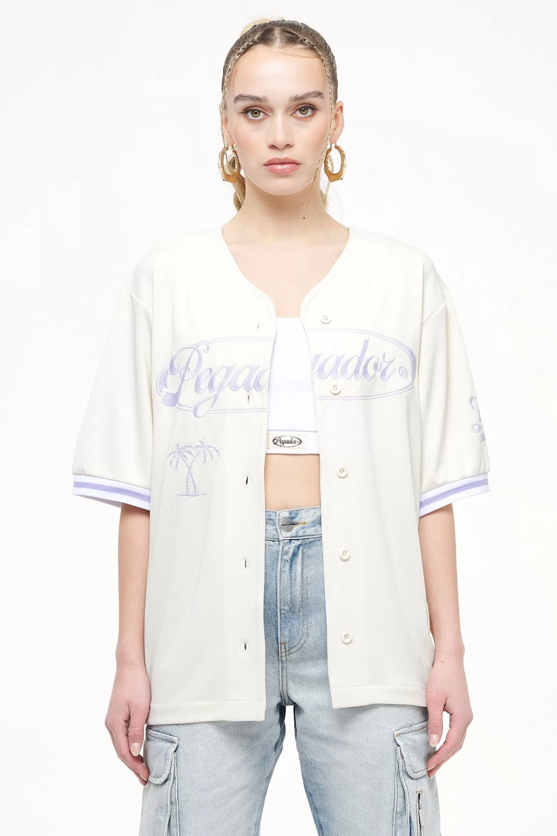 Online Pegador Angeles Oversize Baseball Shirt Angels Cream