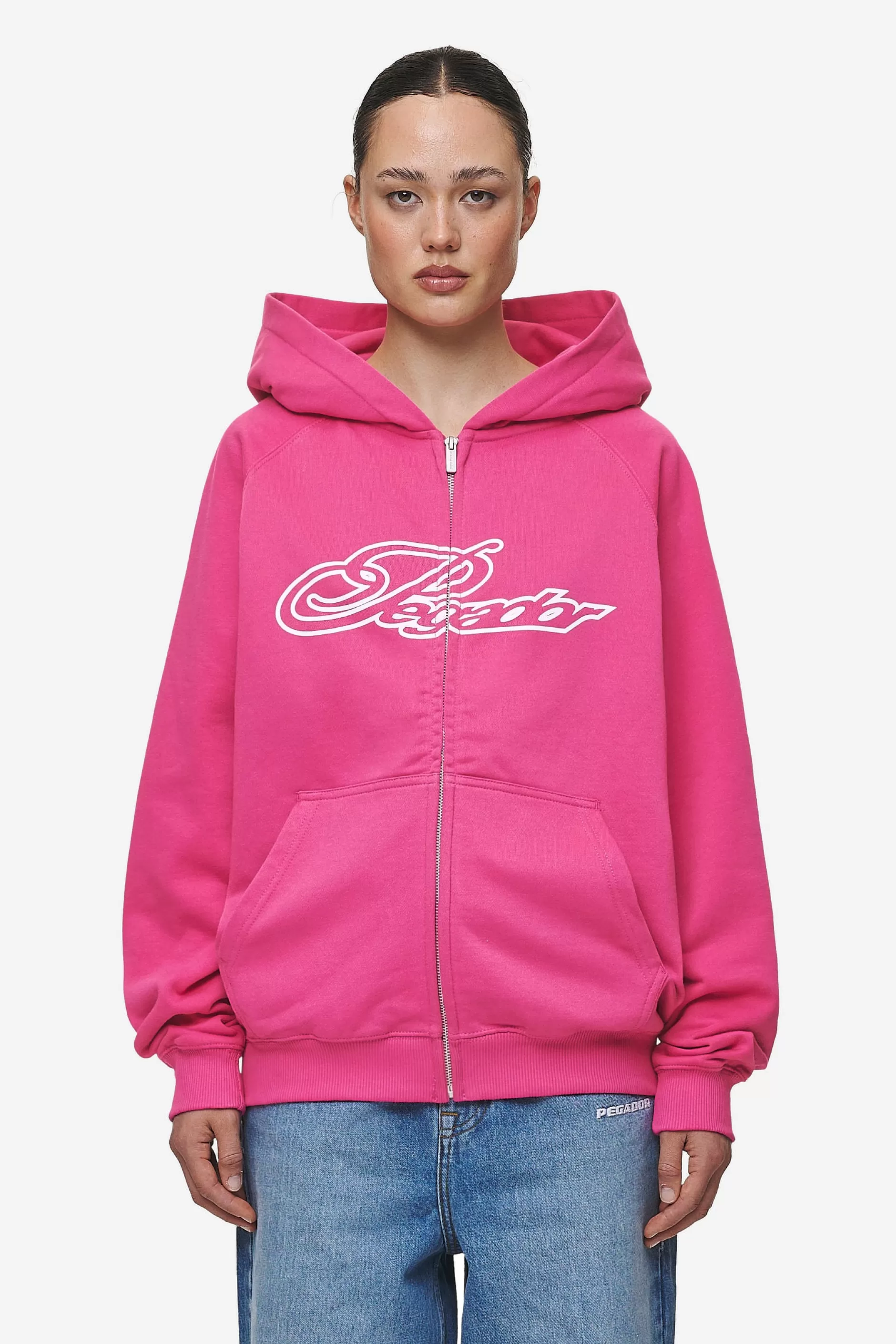 Best Sale Pegador Anna Oversized Sweat Jacket Washed Digital Pink