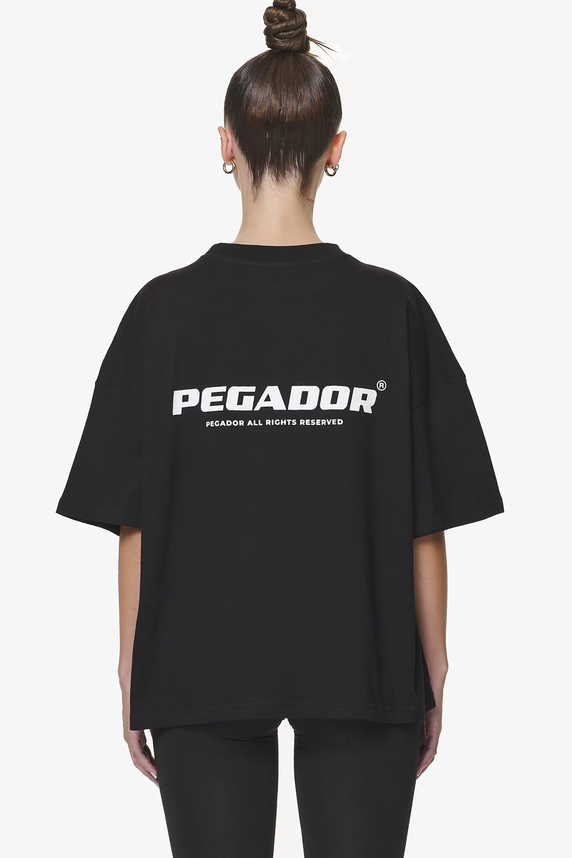 Outlet Pegador Arendal Logo Heavy Oversized Tee Black