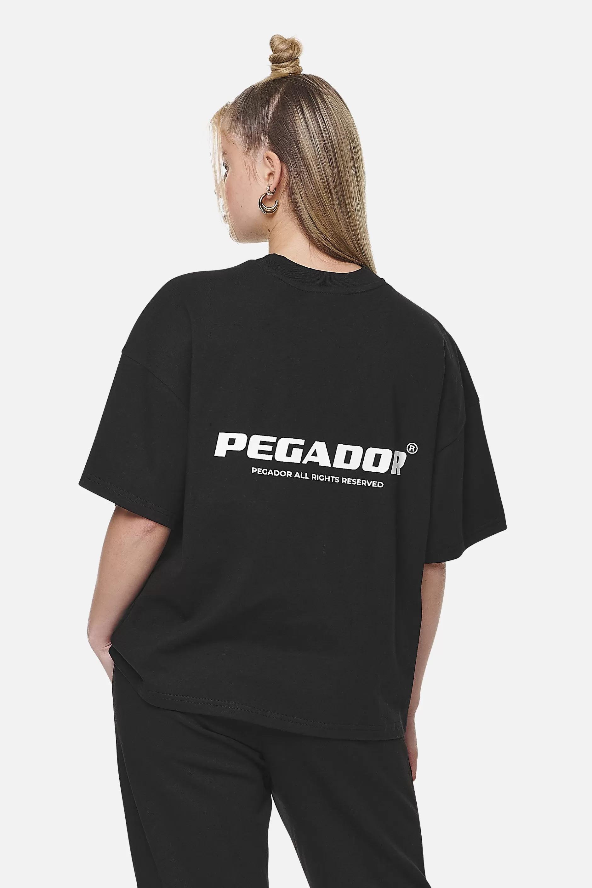 Store Pegador Arendal Logo Heavy Oversized Tee  Black White