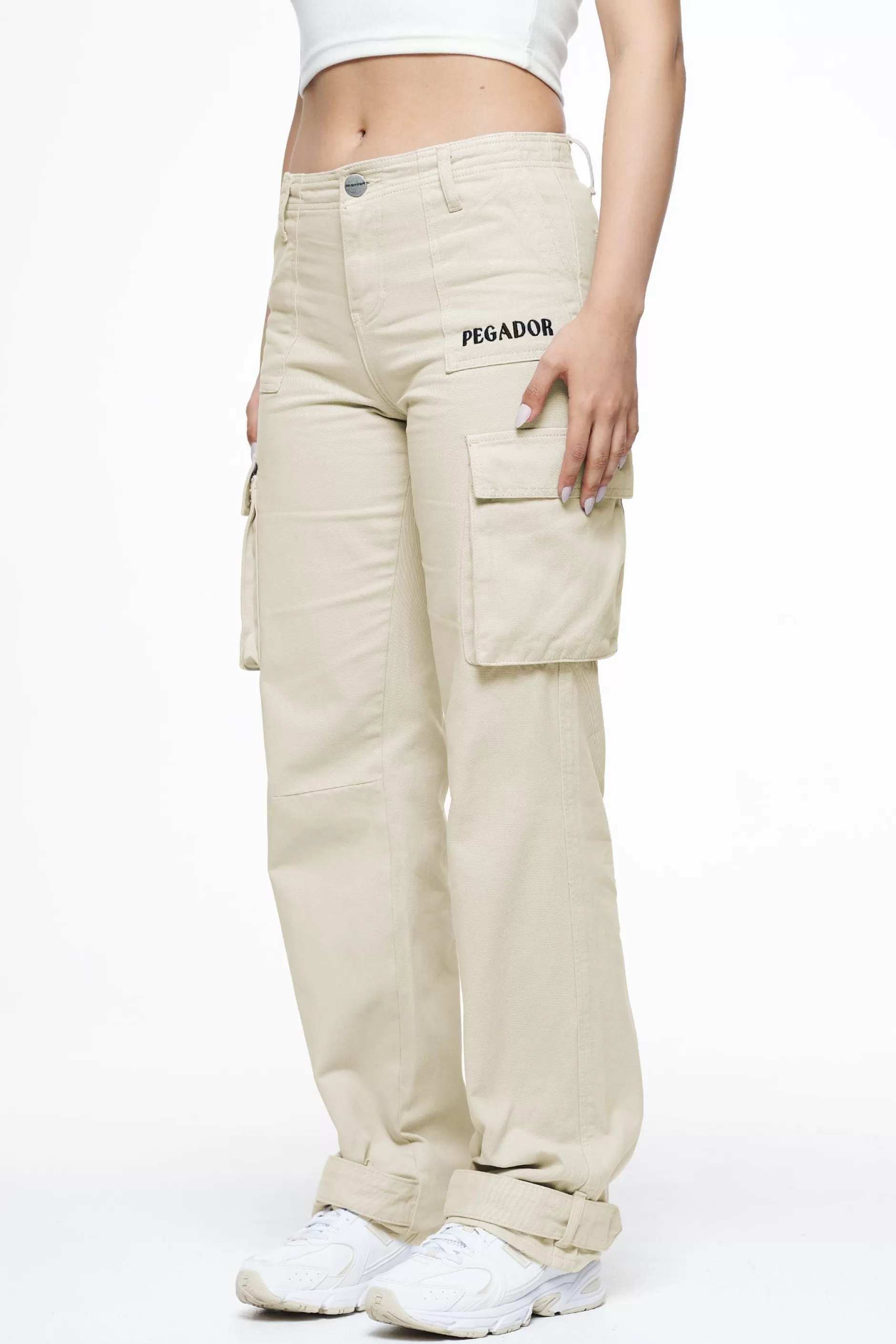 Cheap Pegador Arlia Wide Cargo Pants Espresso