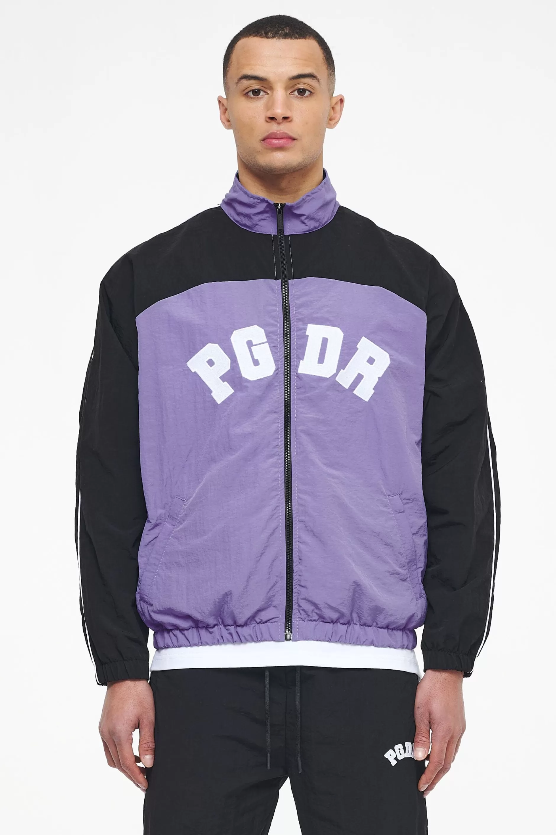 Cheap Pegador Ascot Track Jacket Black Magic Violet