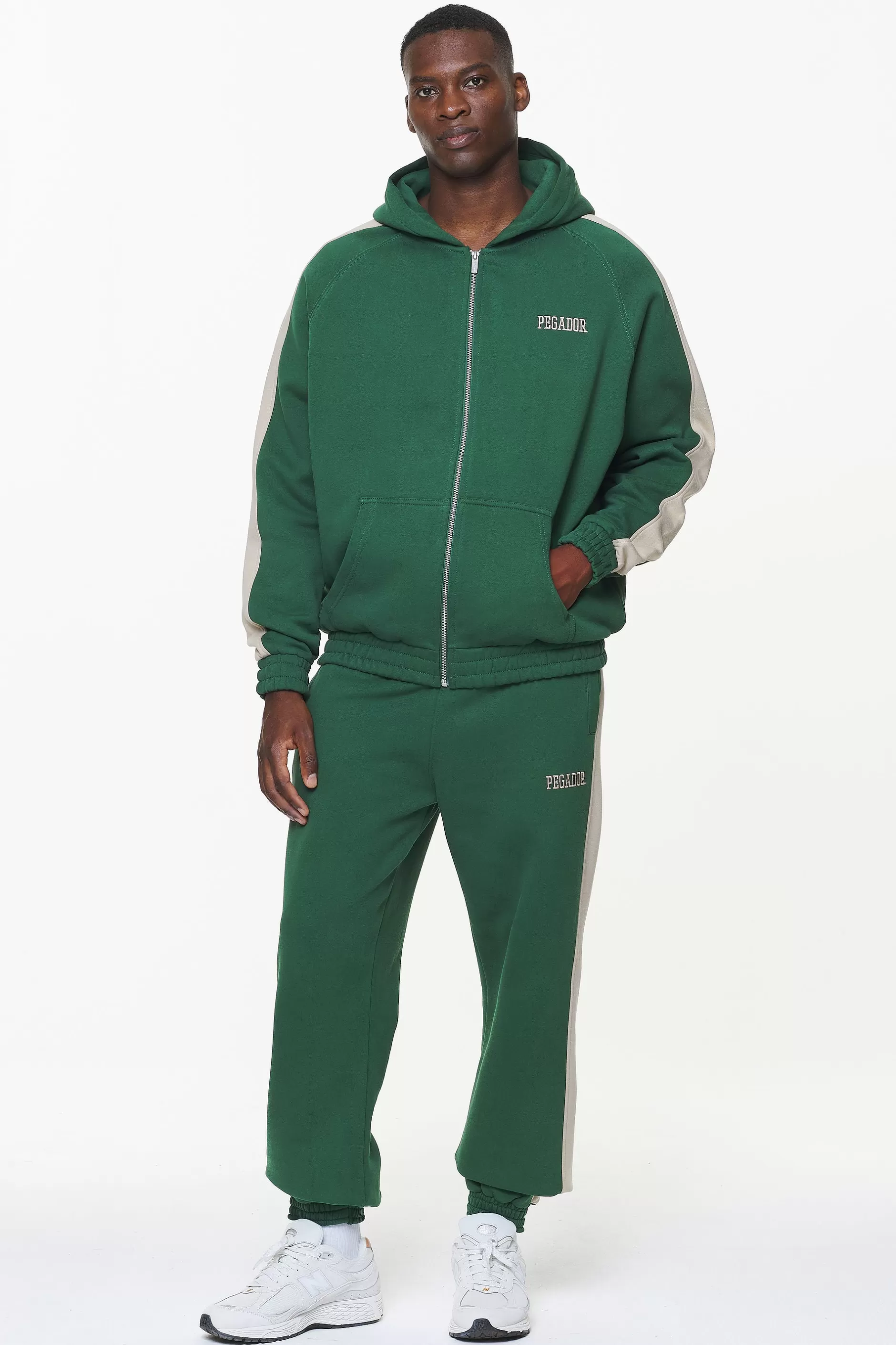 Clearance Pegador Aytoun Heavy Sweat Pants Vintage Washed British Green