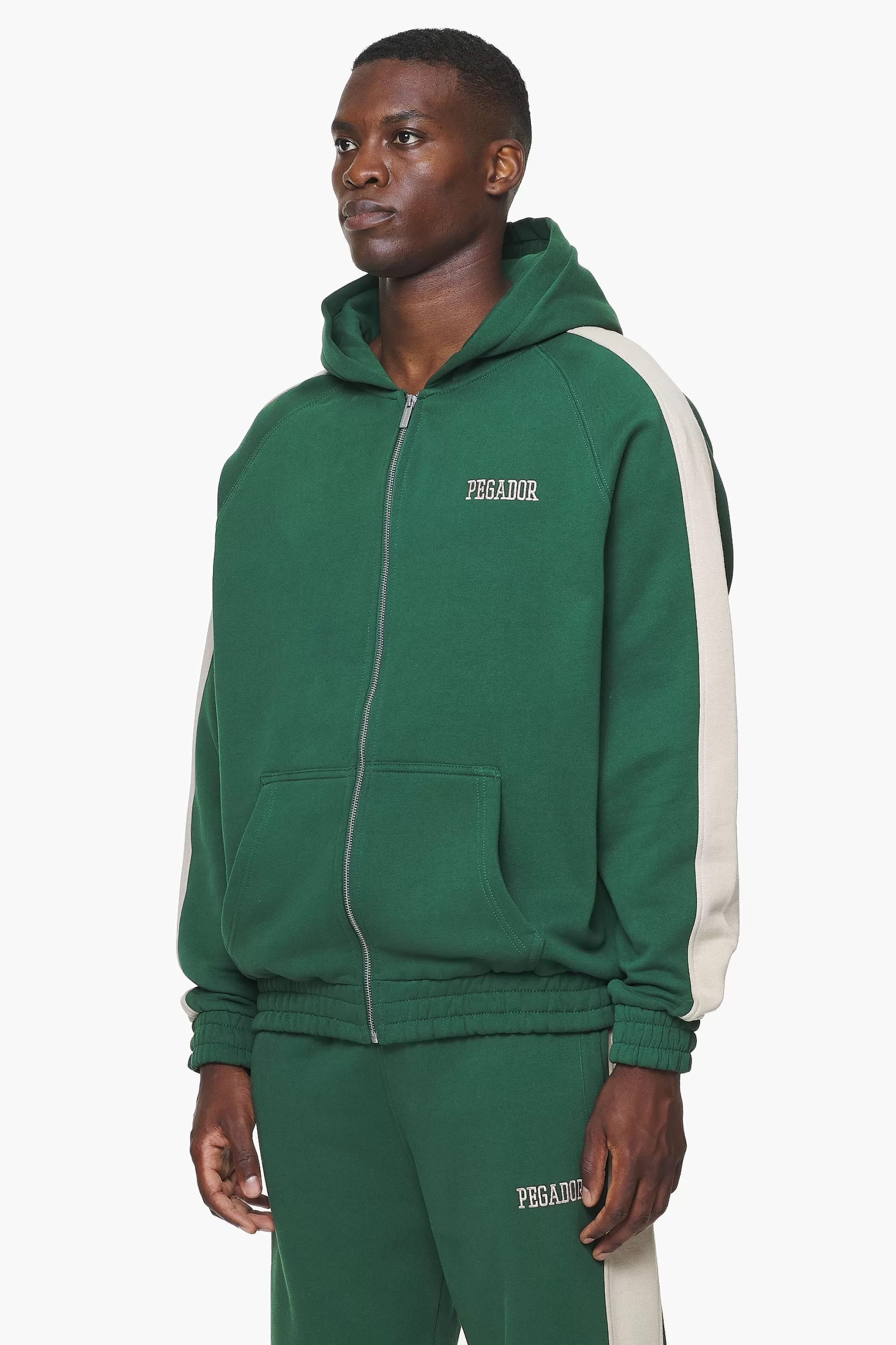Best Sale Pegador Aytoun Raglan Sweat Jacket Vintage Washed British Green