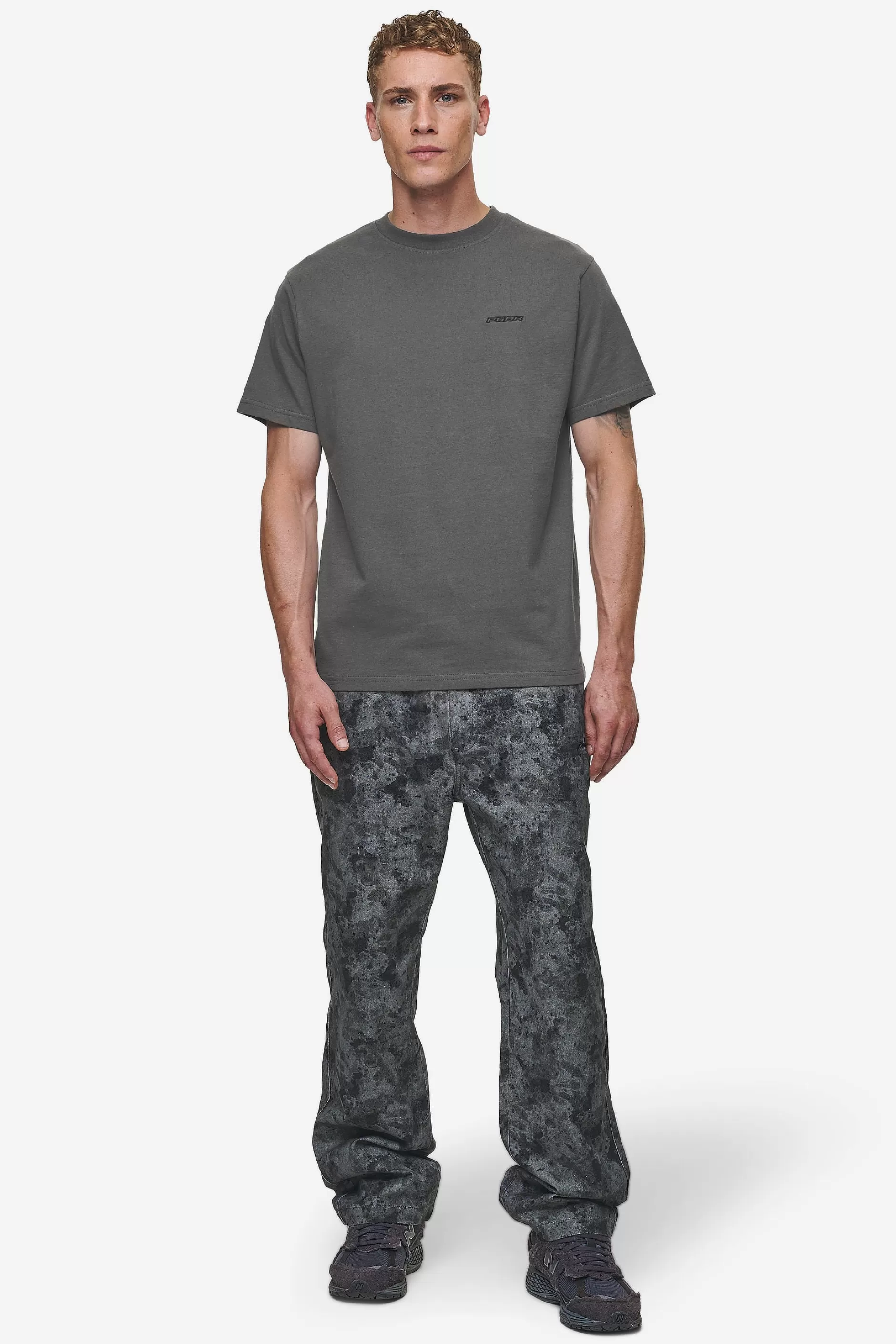 Best Pegador Bane Slim Tee Washed Anthracite