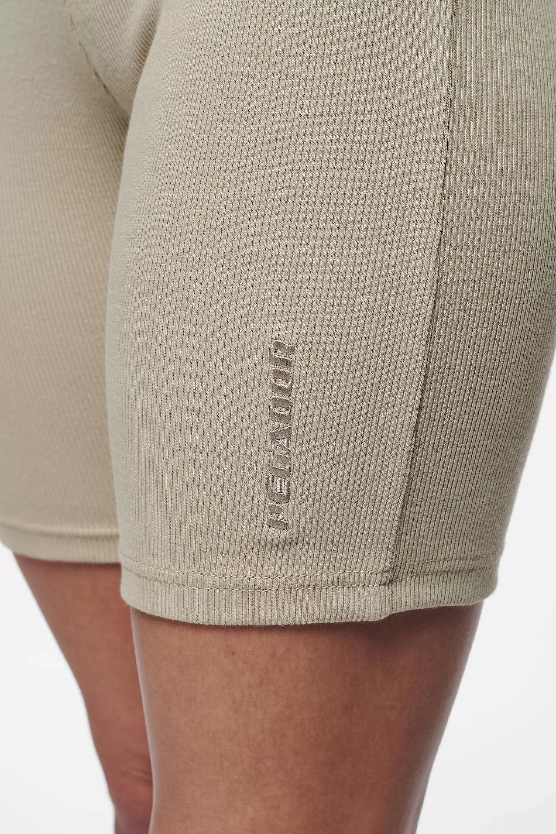 Fashion Pegador Barrie Rib Biker Shorts Vintage Washed Espresso