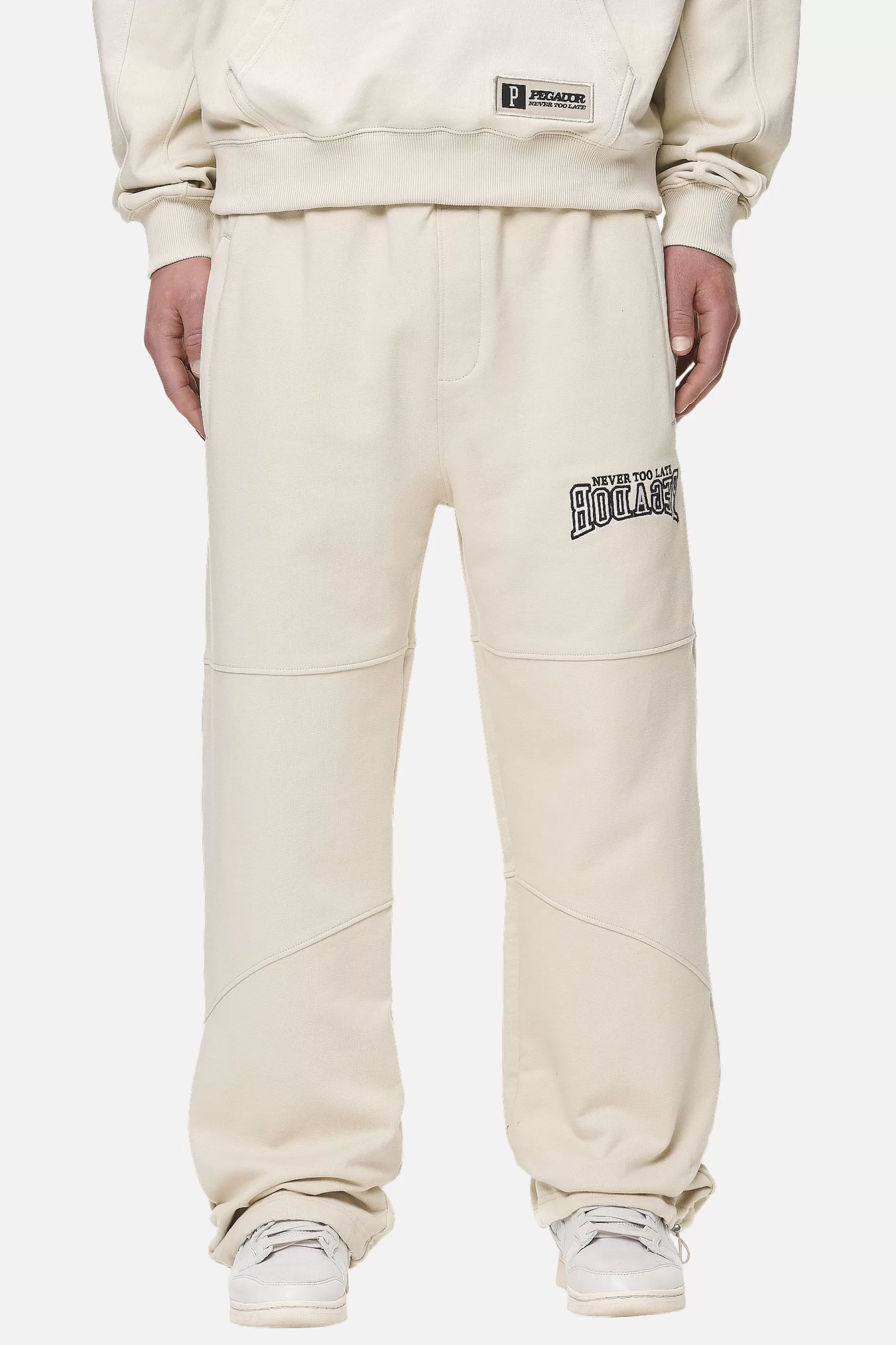 Online Pegador Beech Baggy Sweat Pants Washed Desert Sand