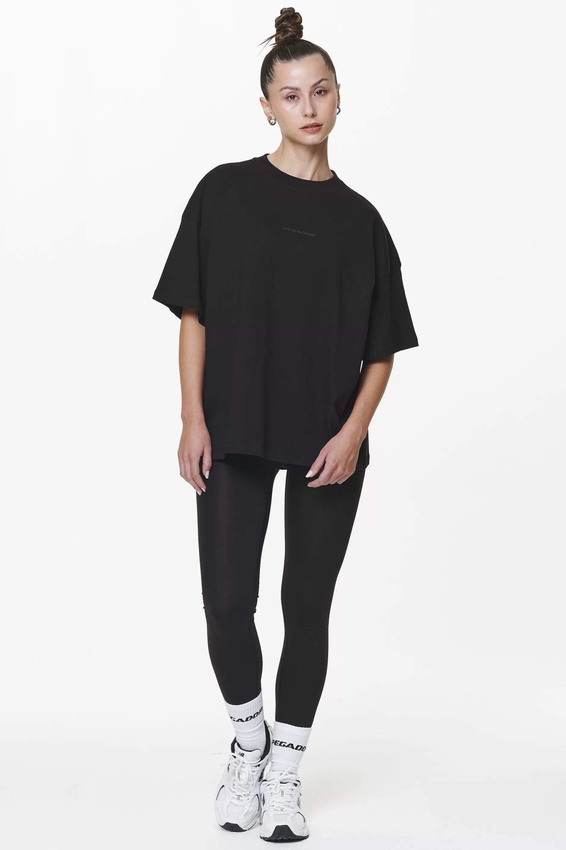 Cheap Pegador Bel Air Heavy Oversized Tee Black Gum