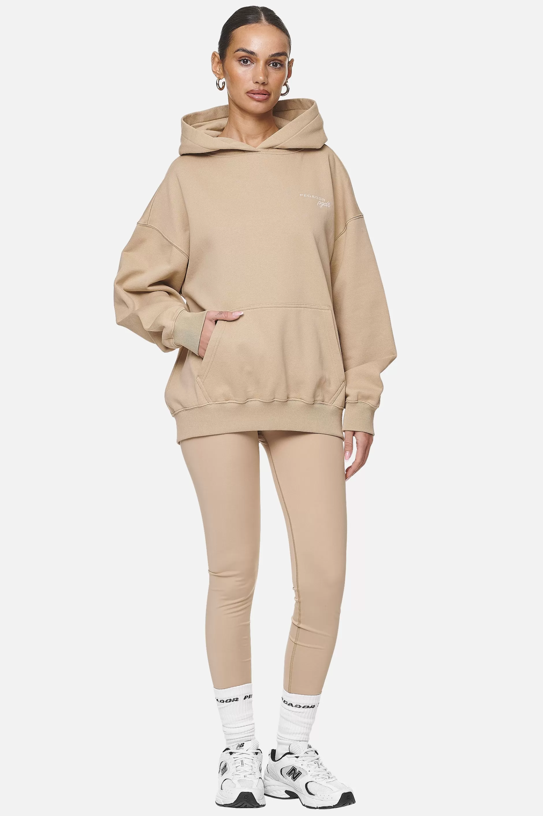 Best Pegador Berri Oversized Hoodie Washed Safari Sand