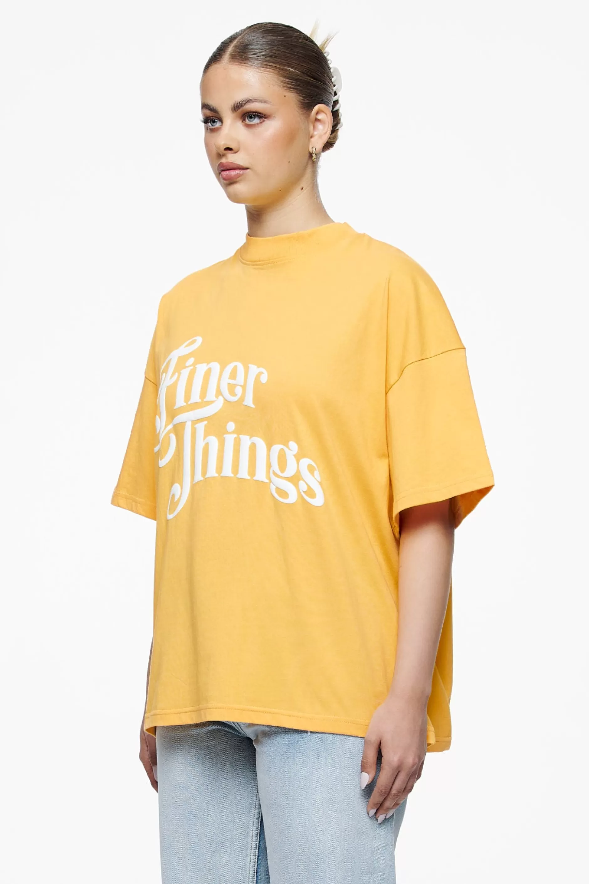 New Pegador Birca Heavy Oversized Tee Vintage Washed Golden Sun