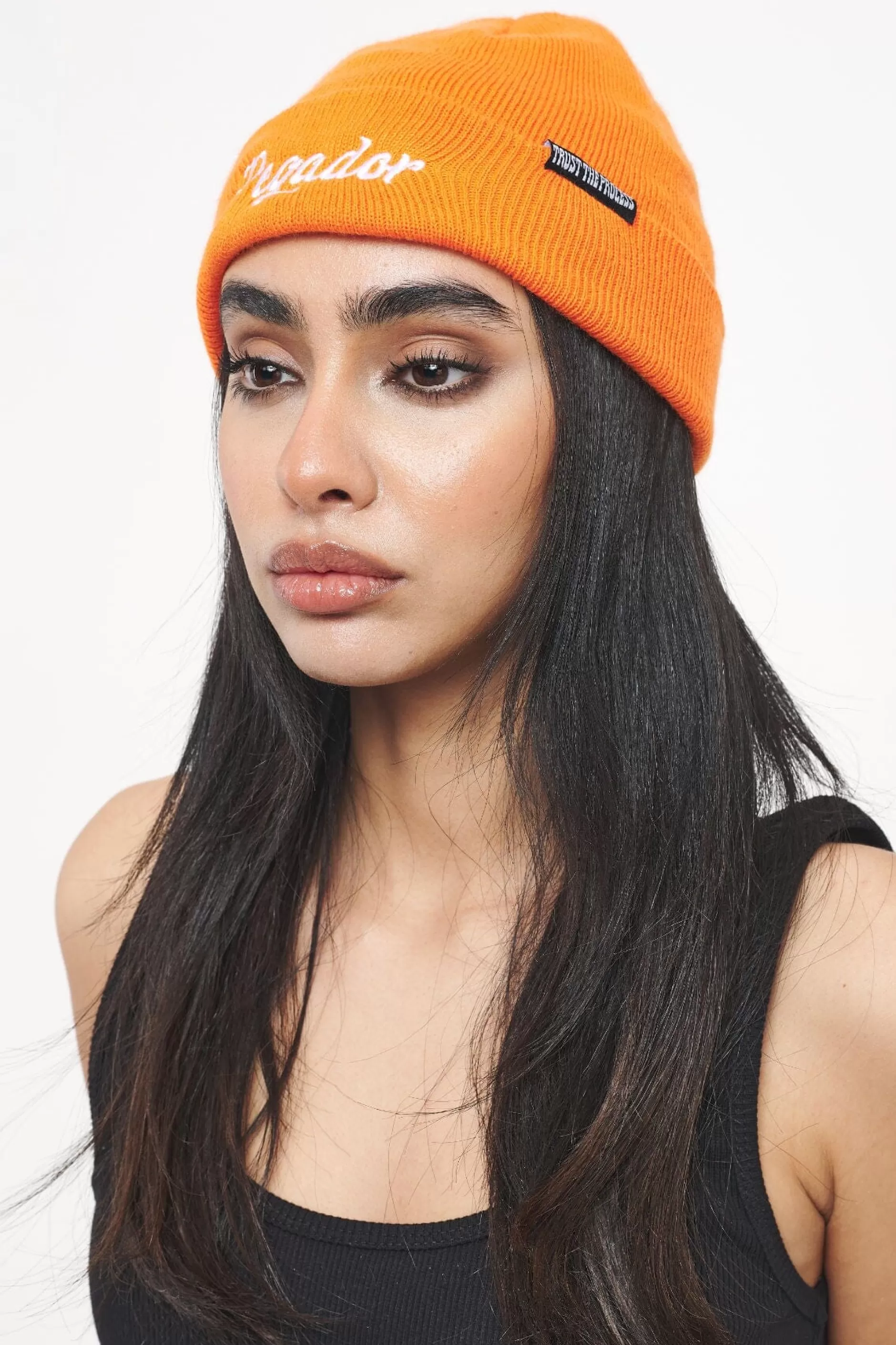 Best Pegador Birch Fisherman Beanie Sunrise Orange White