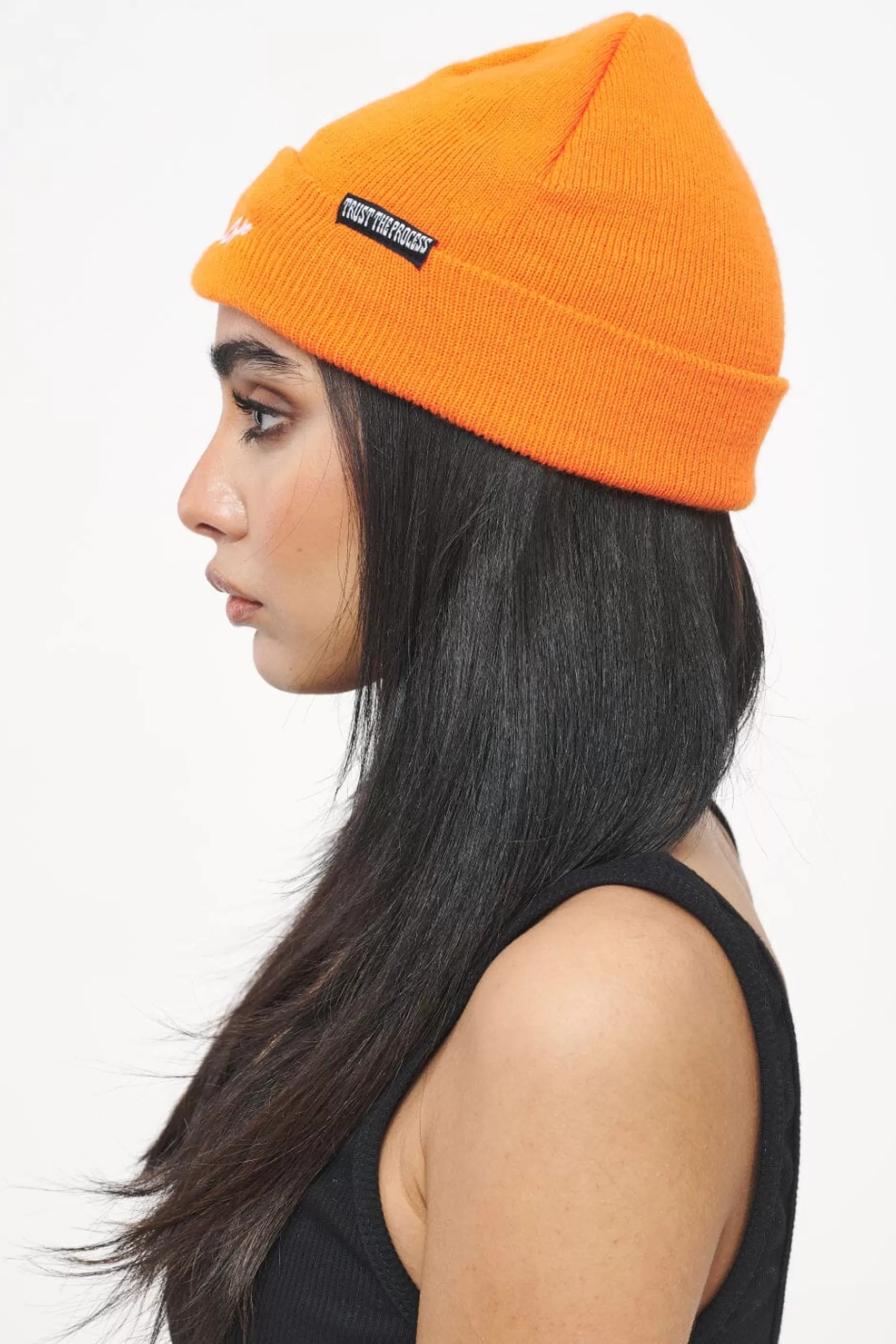 Best Pegador Birch Fisherman Beanie Sunrise Orange White