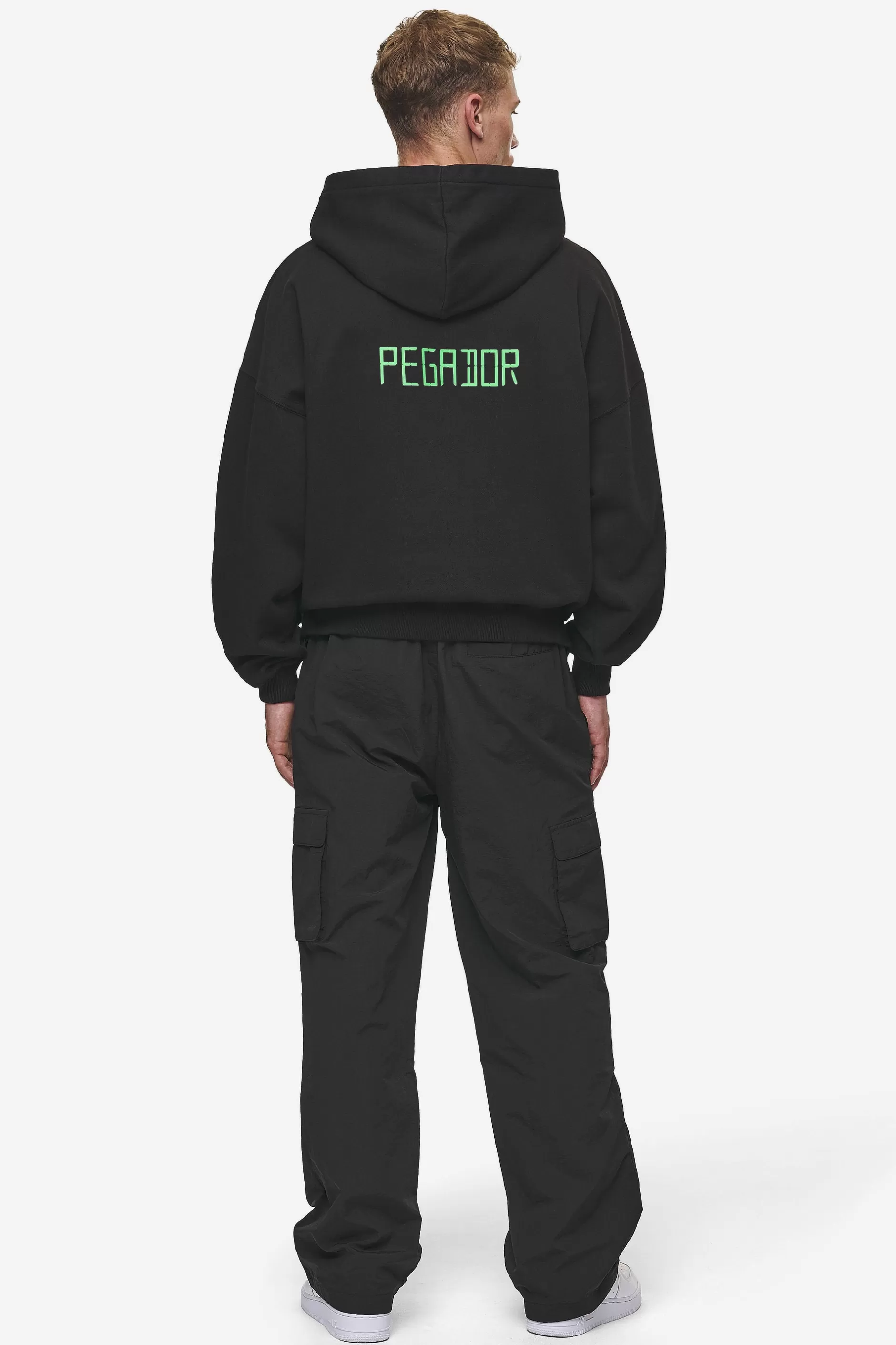 Flash Sale Pegador Bleek Boxy Hoodie Washed Black