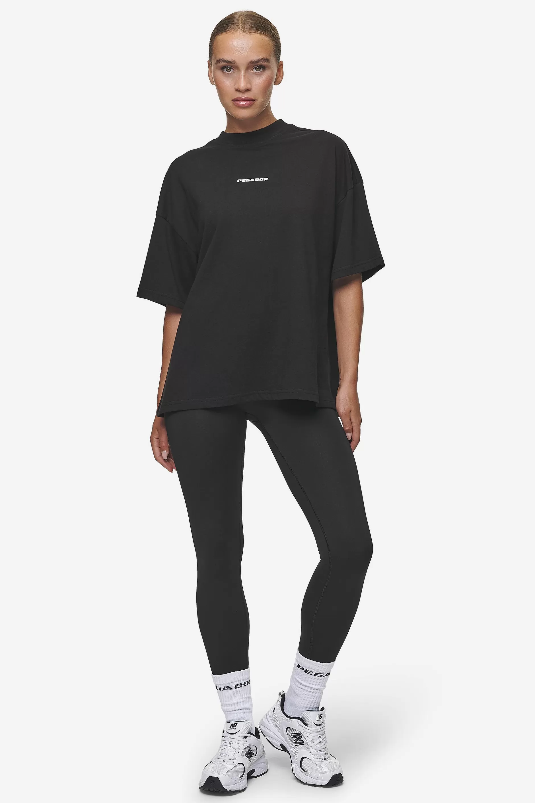 Cheap Pegador Bracy Heavy Oversized Tee White Gum Black