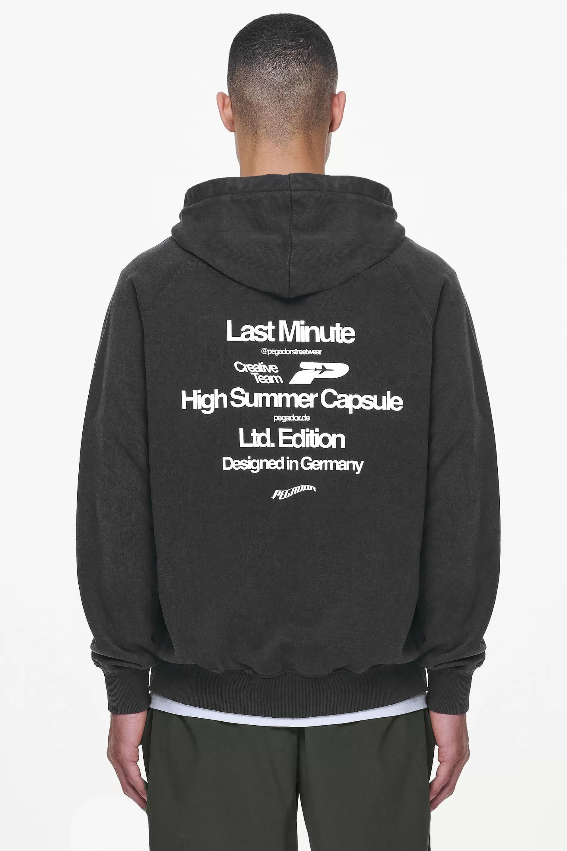 Store Pegador Caesar Terry Raglan Sweat Jacket Vintage Black