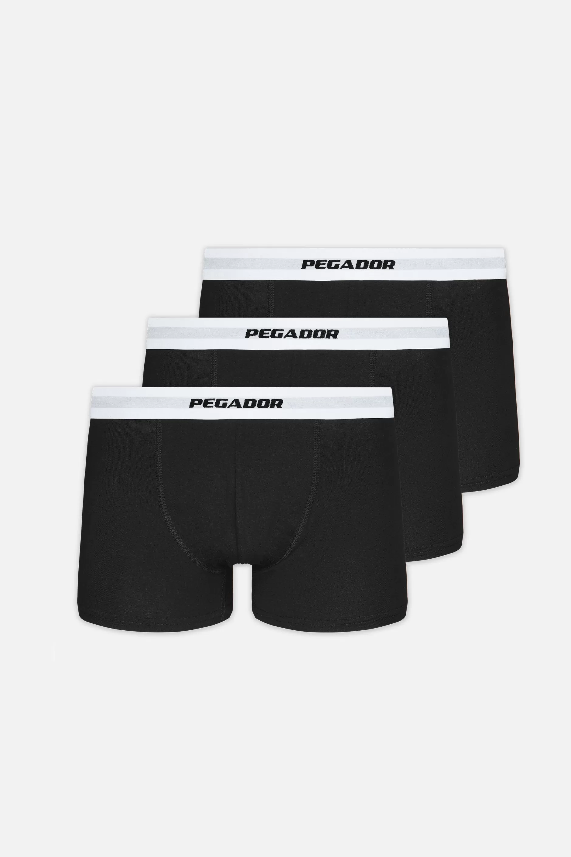 Best Sale Pegador Camino Boxershorts Single Logo 3 Pack Black White Black Black