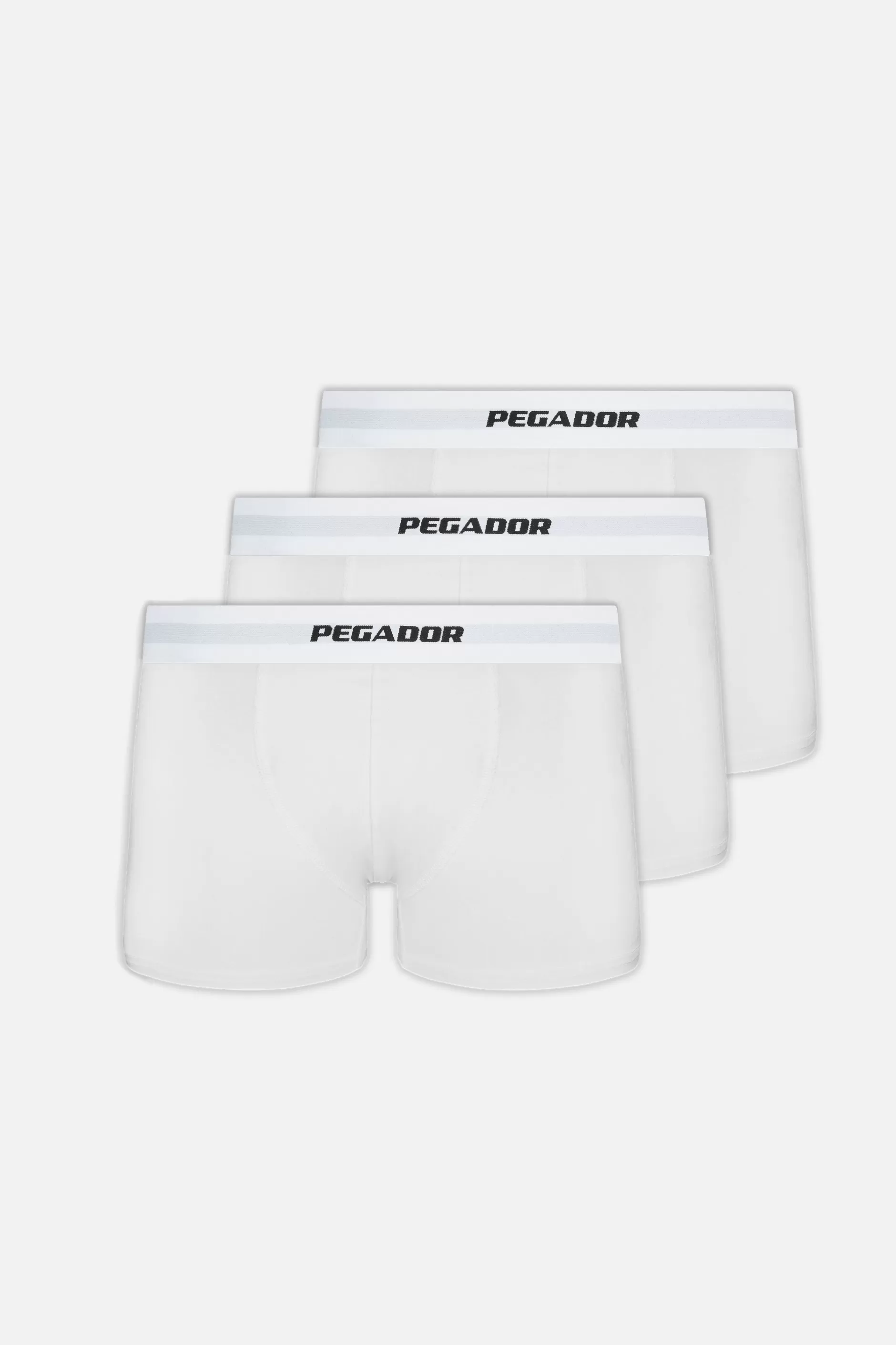 New Pegador Camino Boxershorts Single Logo 3 Pack White White