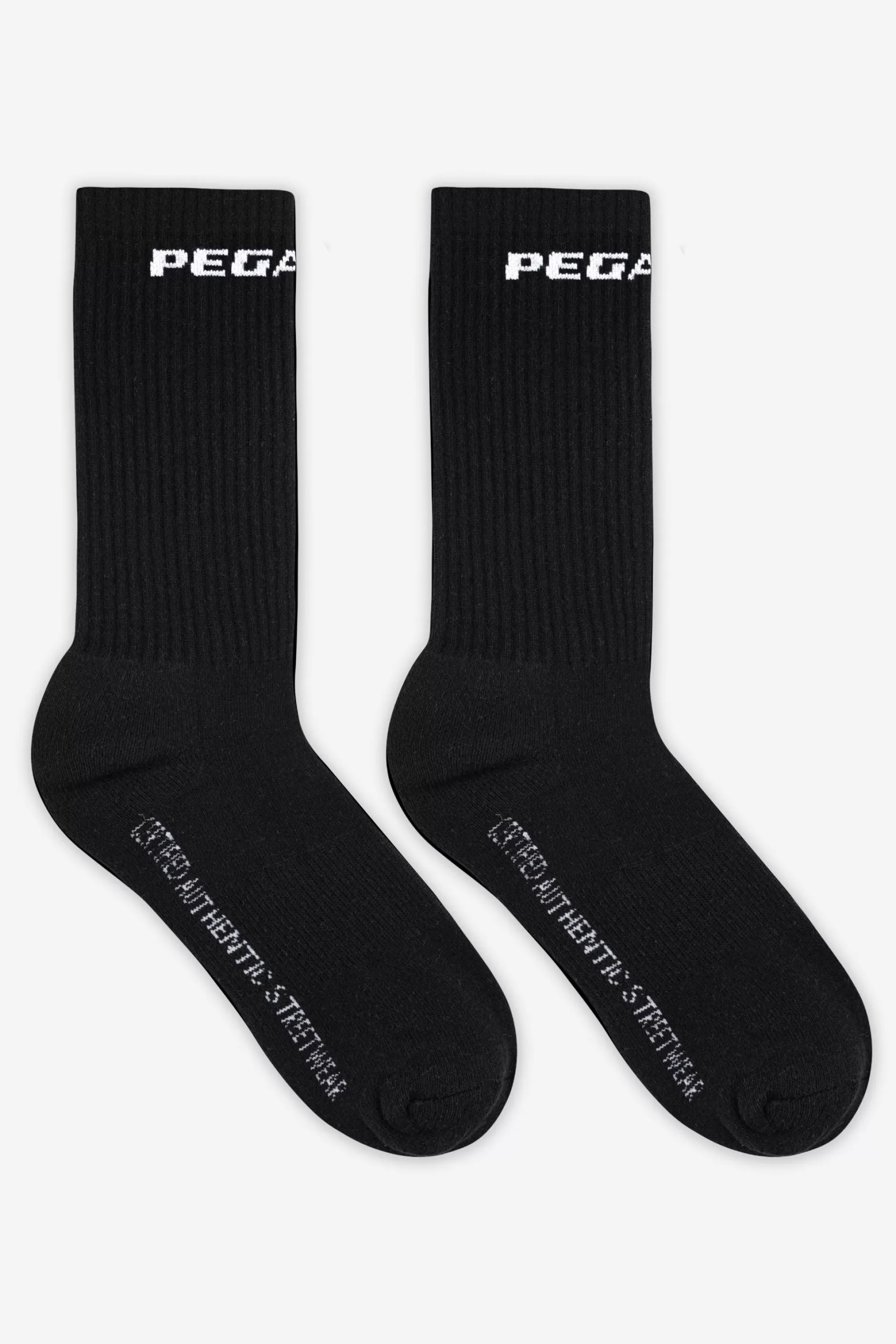 Cheap Pegador Certified Logo Socks Black White