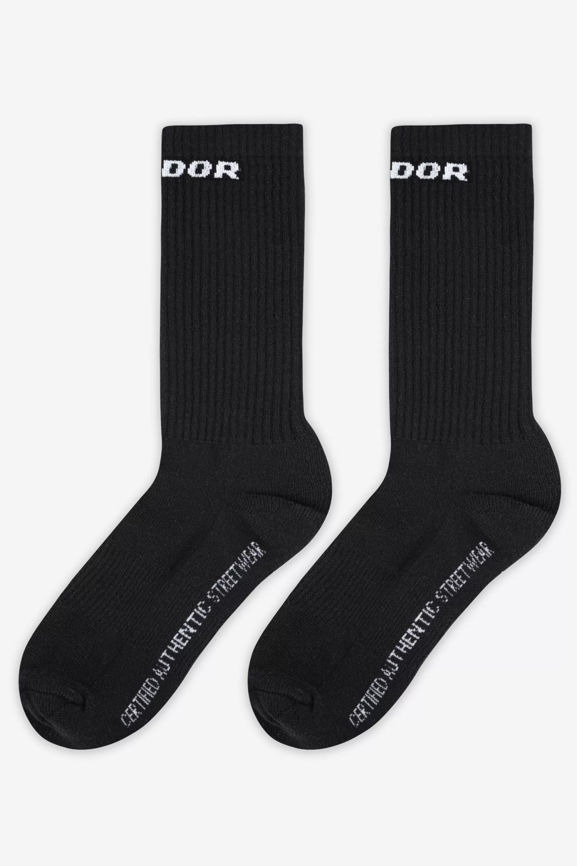 Cheap Pegador Certified Logo Socks Black White