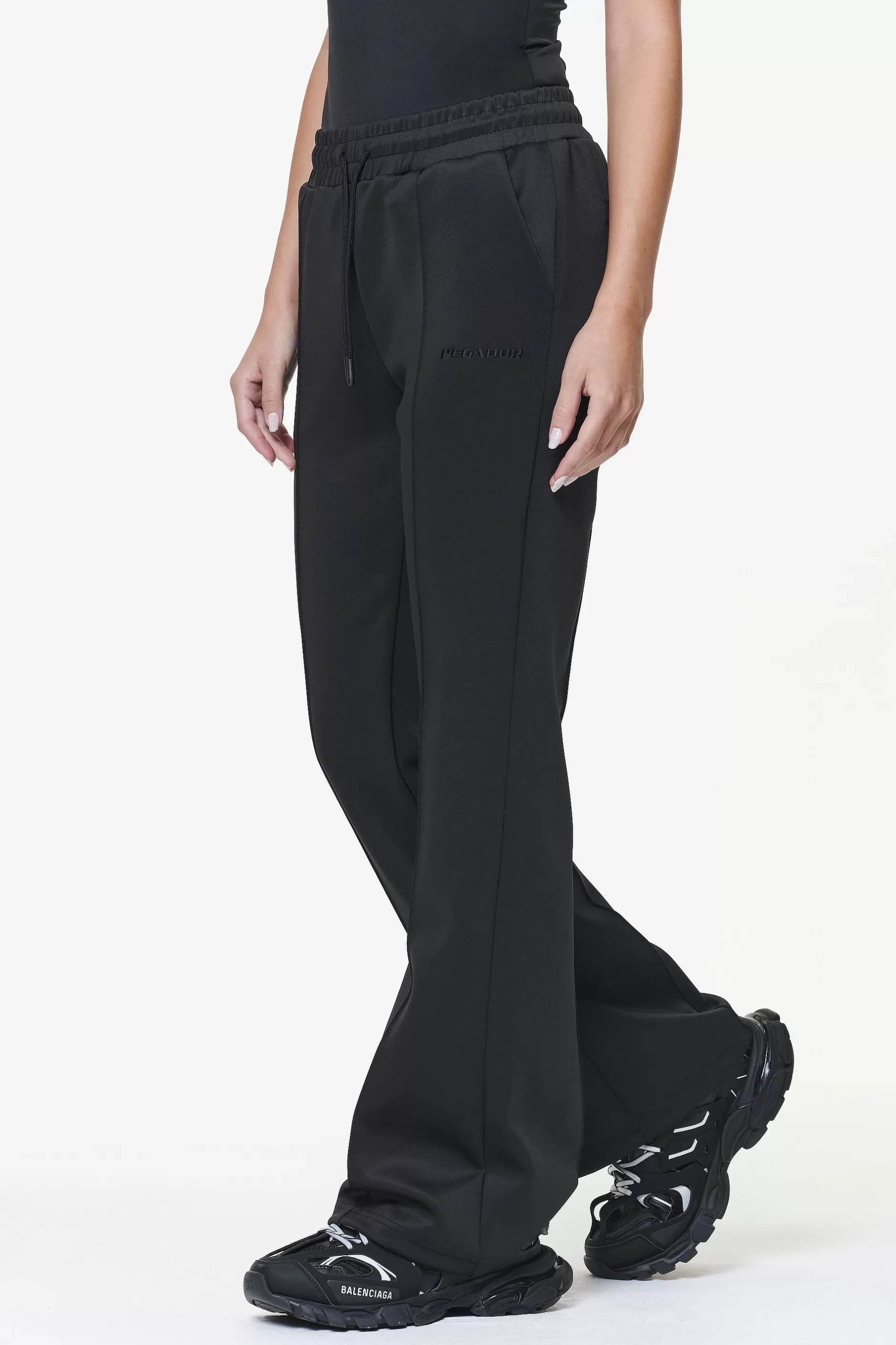 Cheap Pegador Clair Flared Track Pants Black