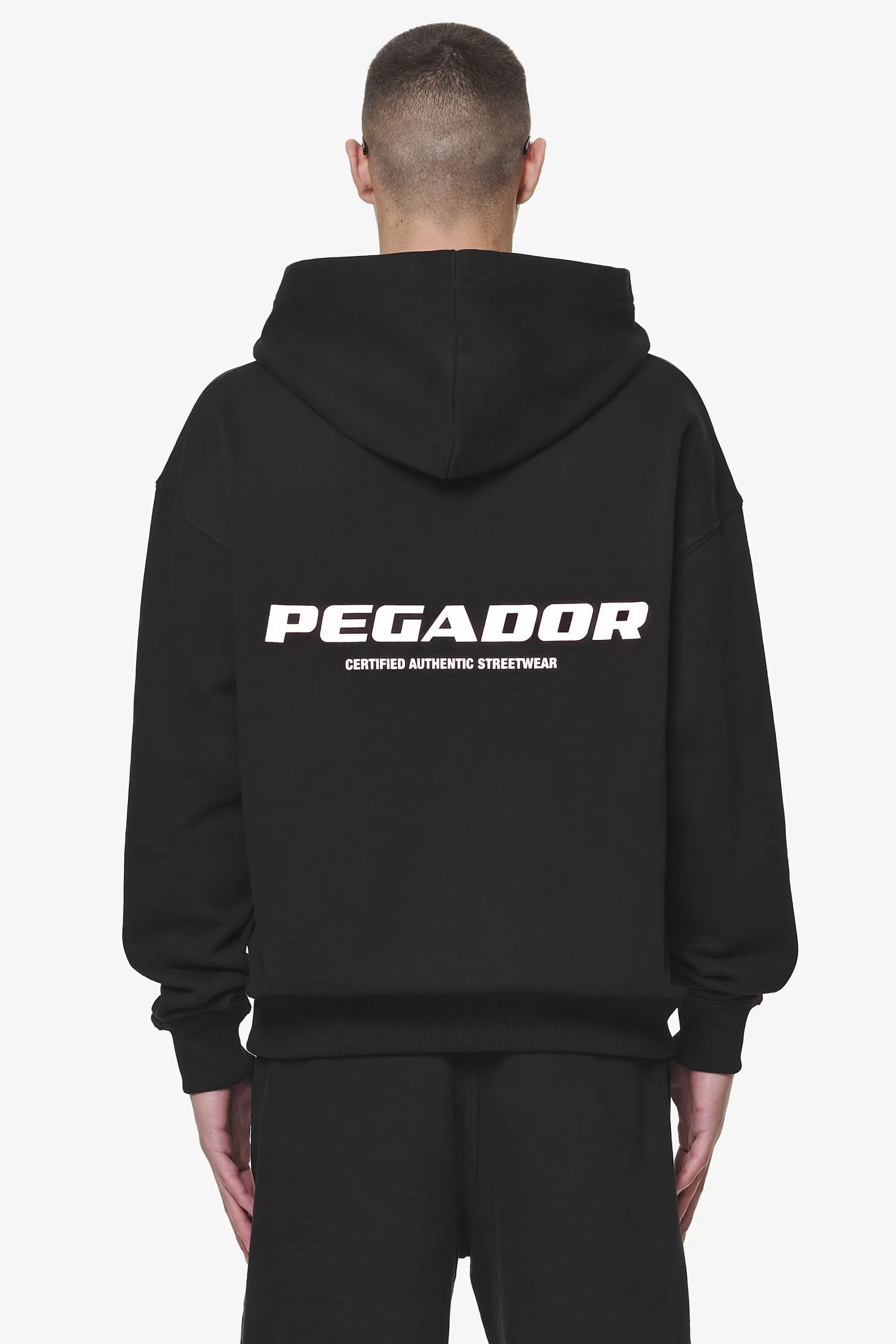 Clearance Pegador Colne Logo Oversized Hoodie Black