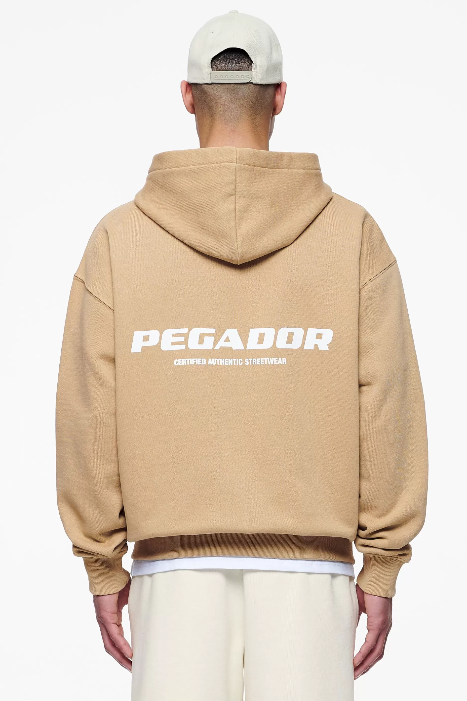 Best Pegador Colne Logo Oversized Sweat Jacket Vintage Washed Espresso