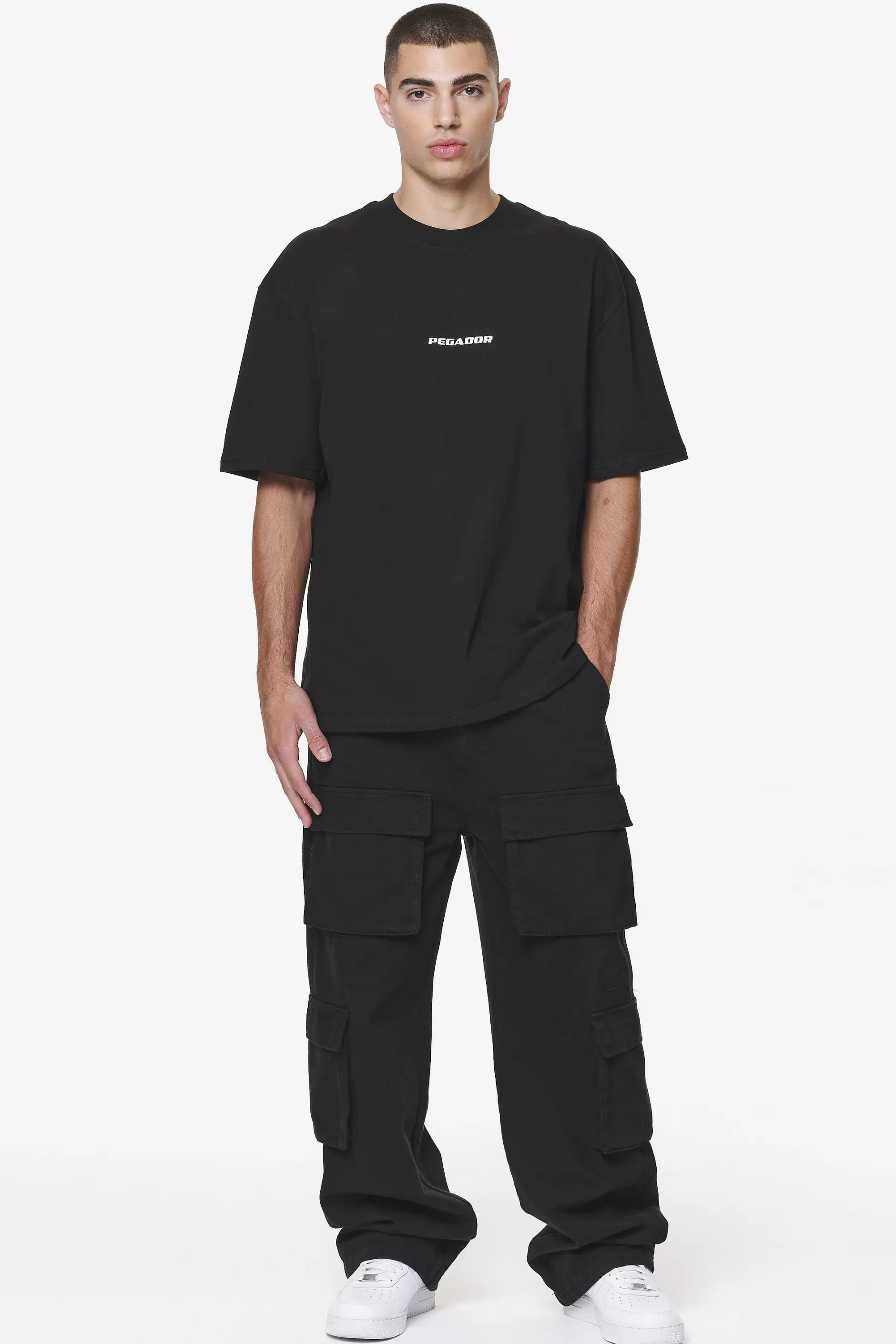 Cheap Pegador Colne Logo Oversized Tee Black