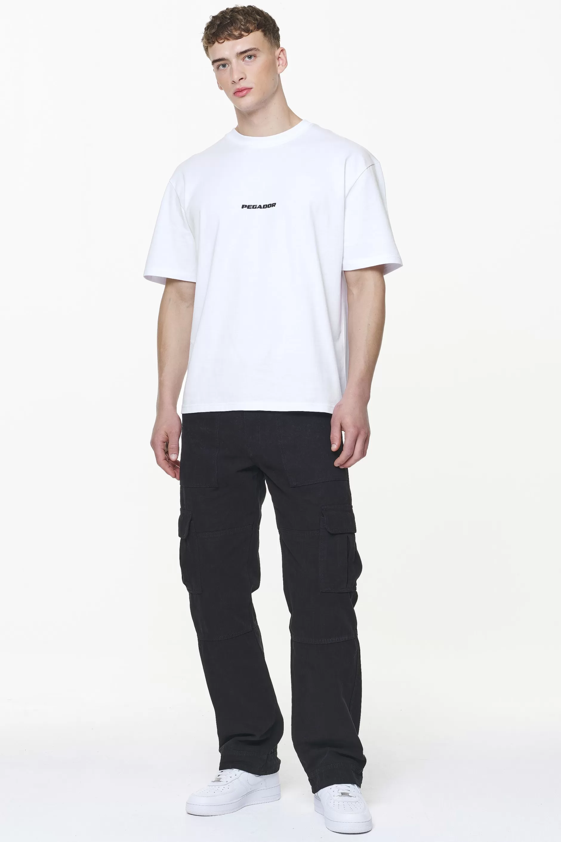 Best Pegador Colne Logo Oversized Tee White Gum