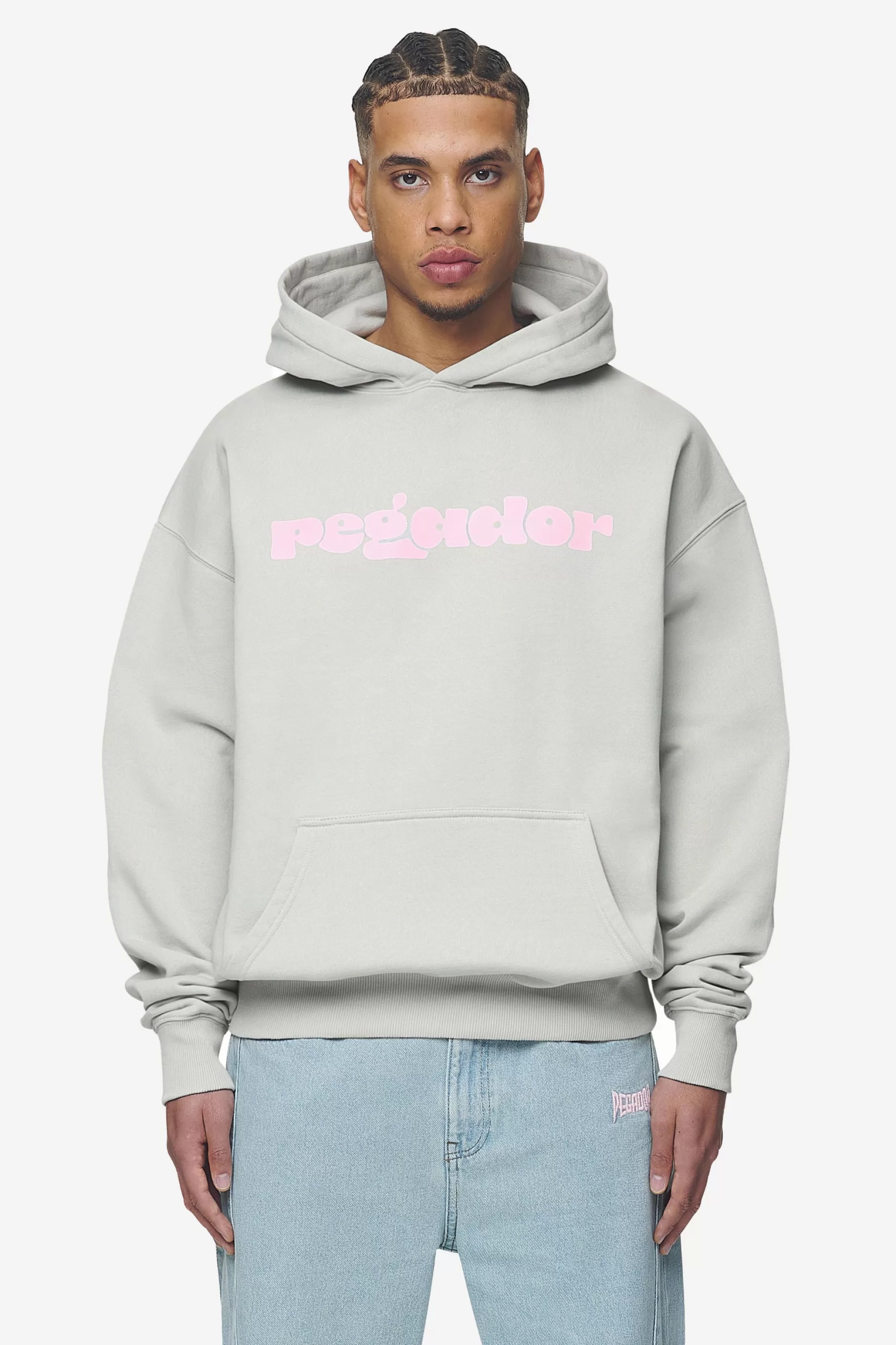 Outlet Pegador Cosmo Oversized Hoodie Washed Pearl Grey