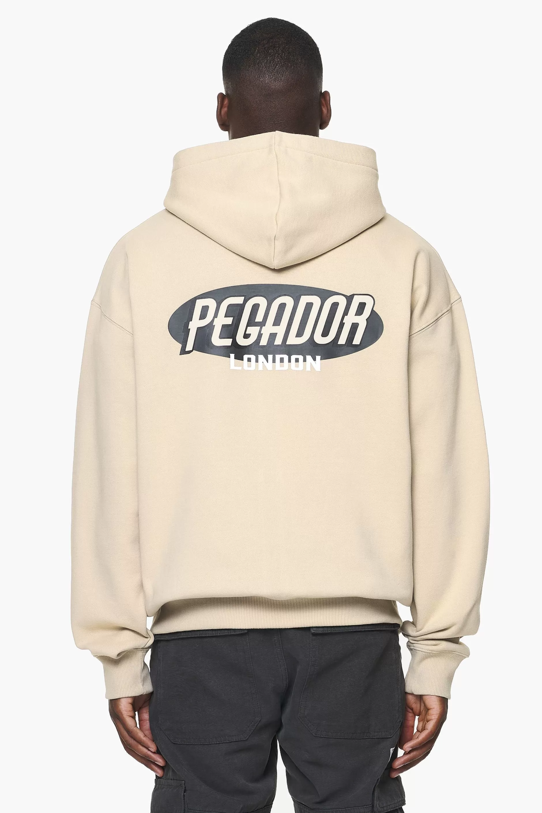Flash Sale Pegador County Oversized Sweat Jacket Vintage Washed Kingdom Beige