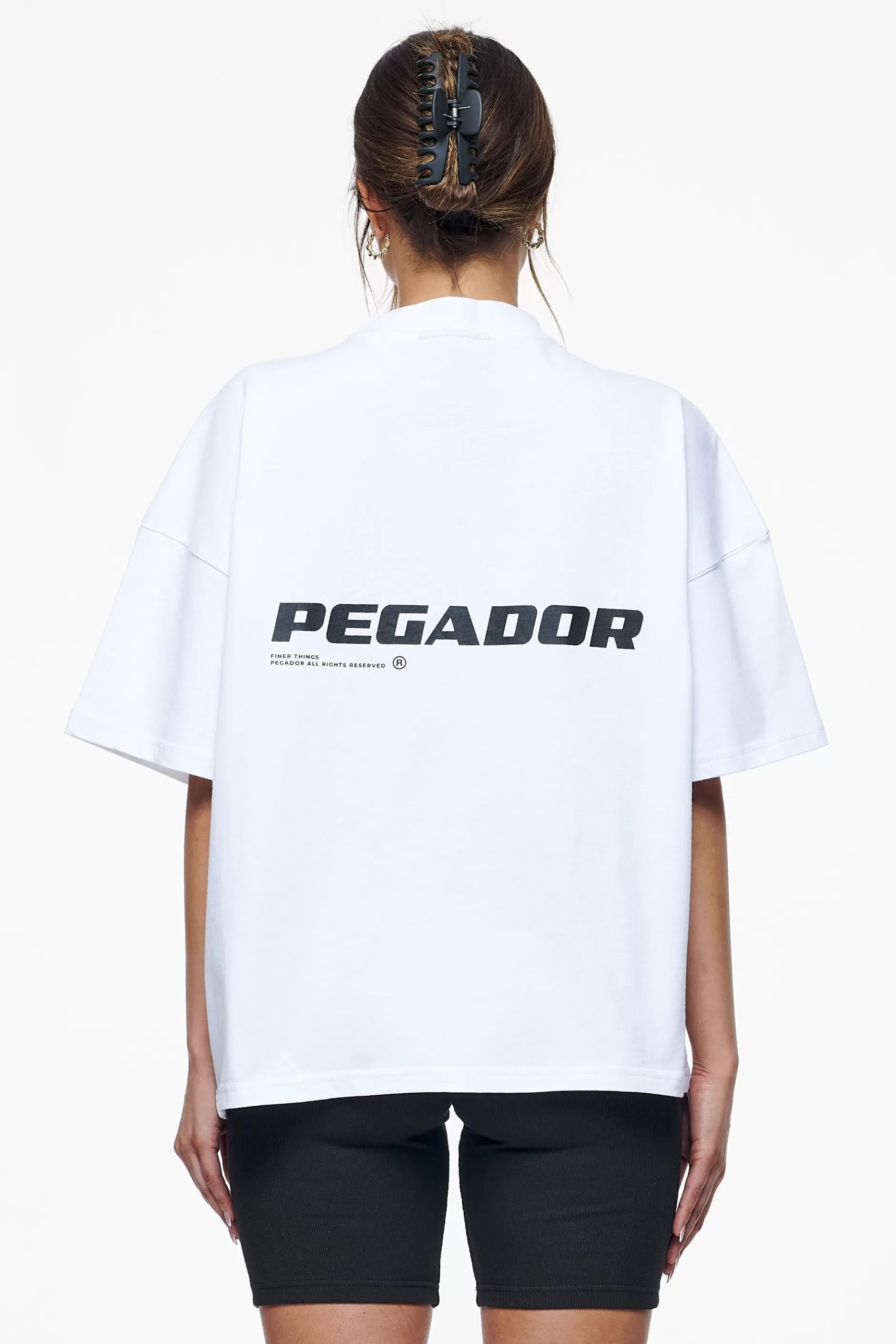 Best Sale Pegador Culla Logo Heavy Oversized Tee White