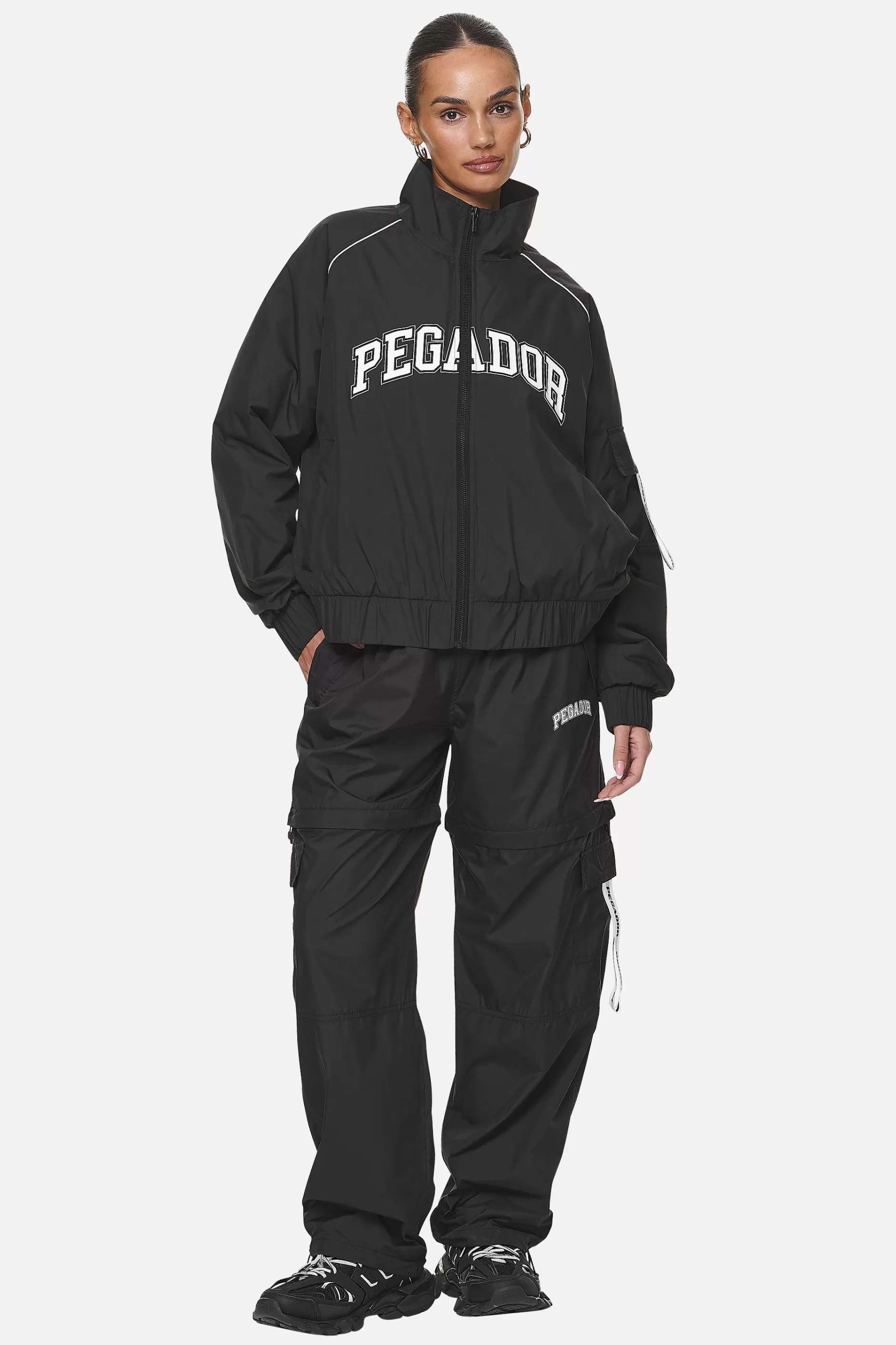 Hot Pegador Dalga Tracksuit Zip Pants 2 In 1 Black