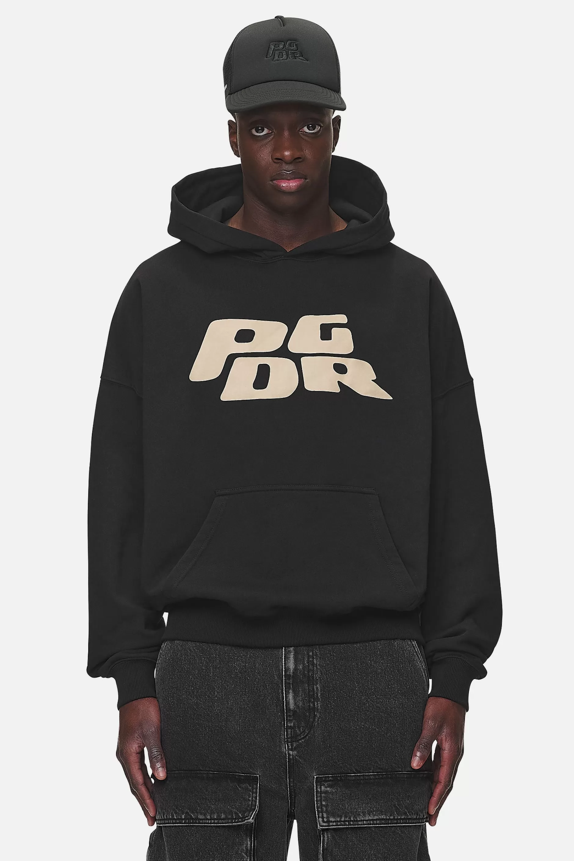 Hot Pegador Danico Boxy Hoodie Washed Black