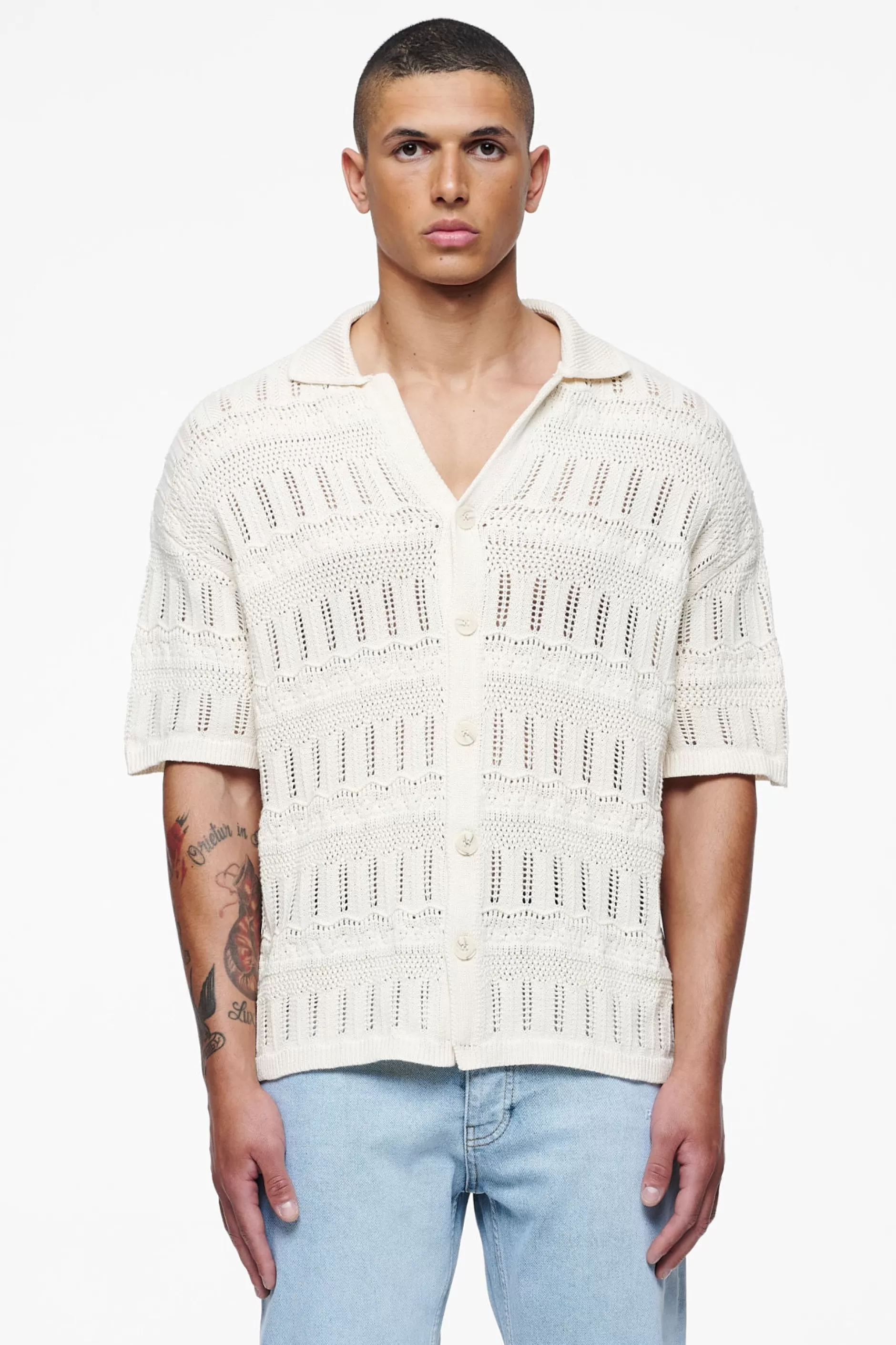 Fashion Pegador Degraves Crochet Shirt Unbleached