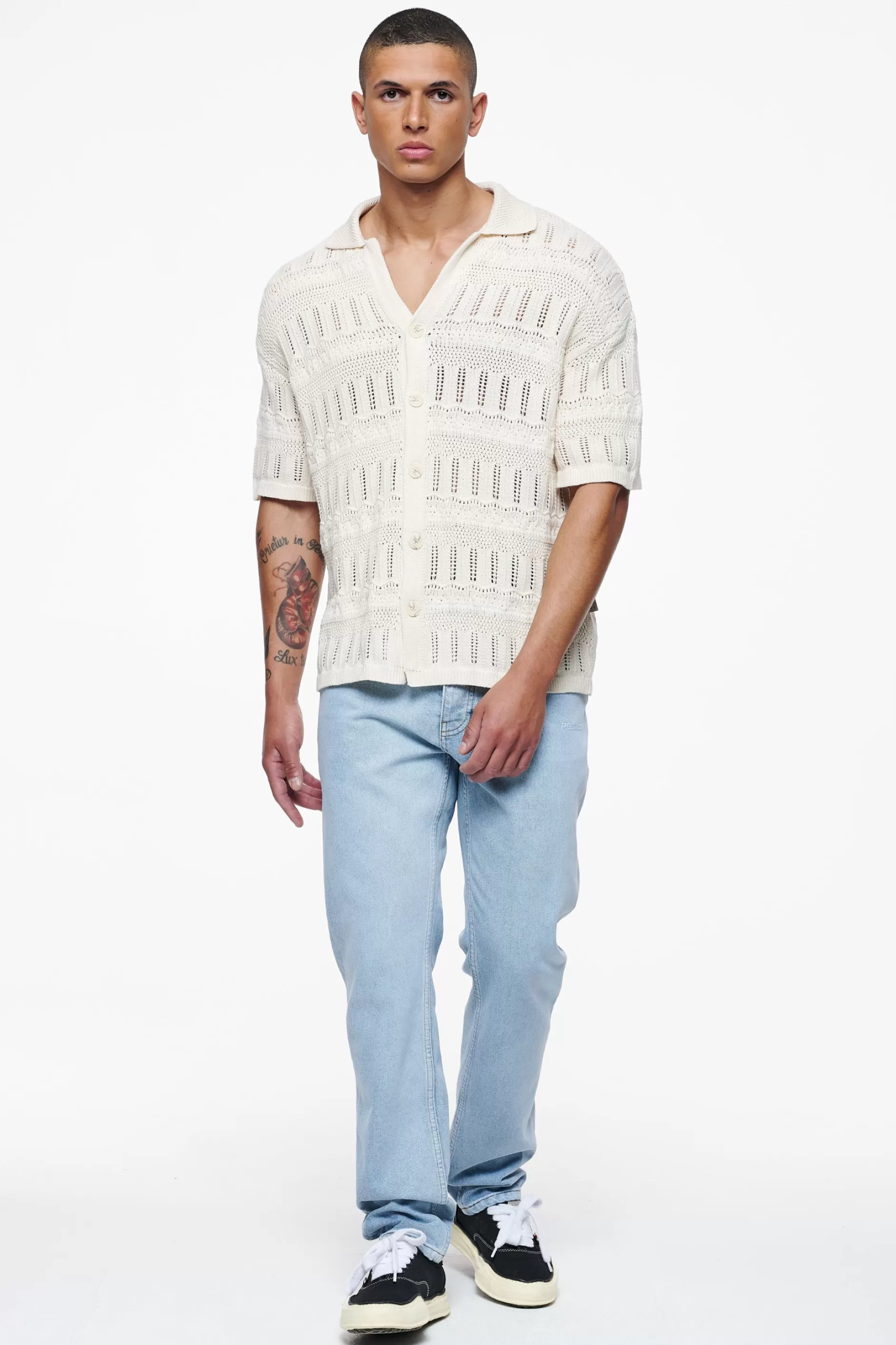 Fashion Pegador Degraves Crochet Shirt Unbleached