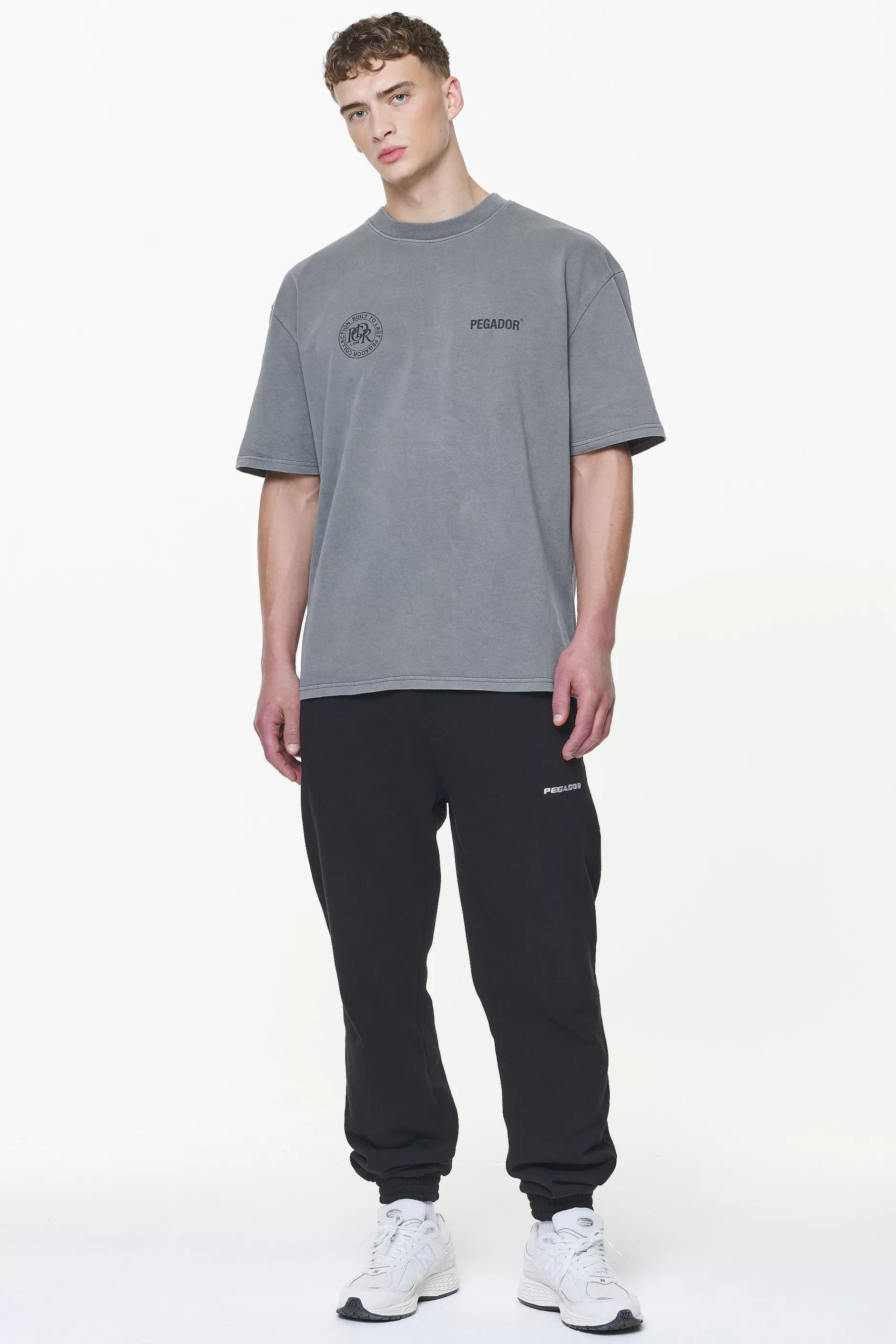 Online Pegador Dike Oversized Tee Vintage Grey