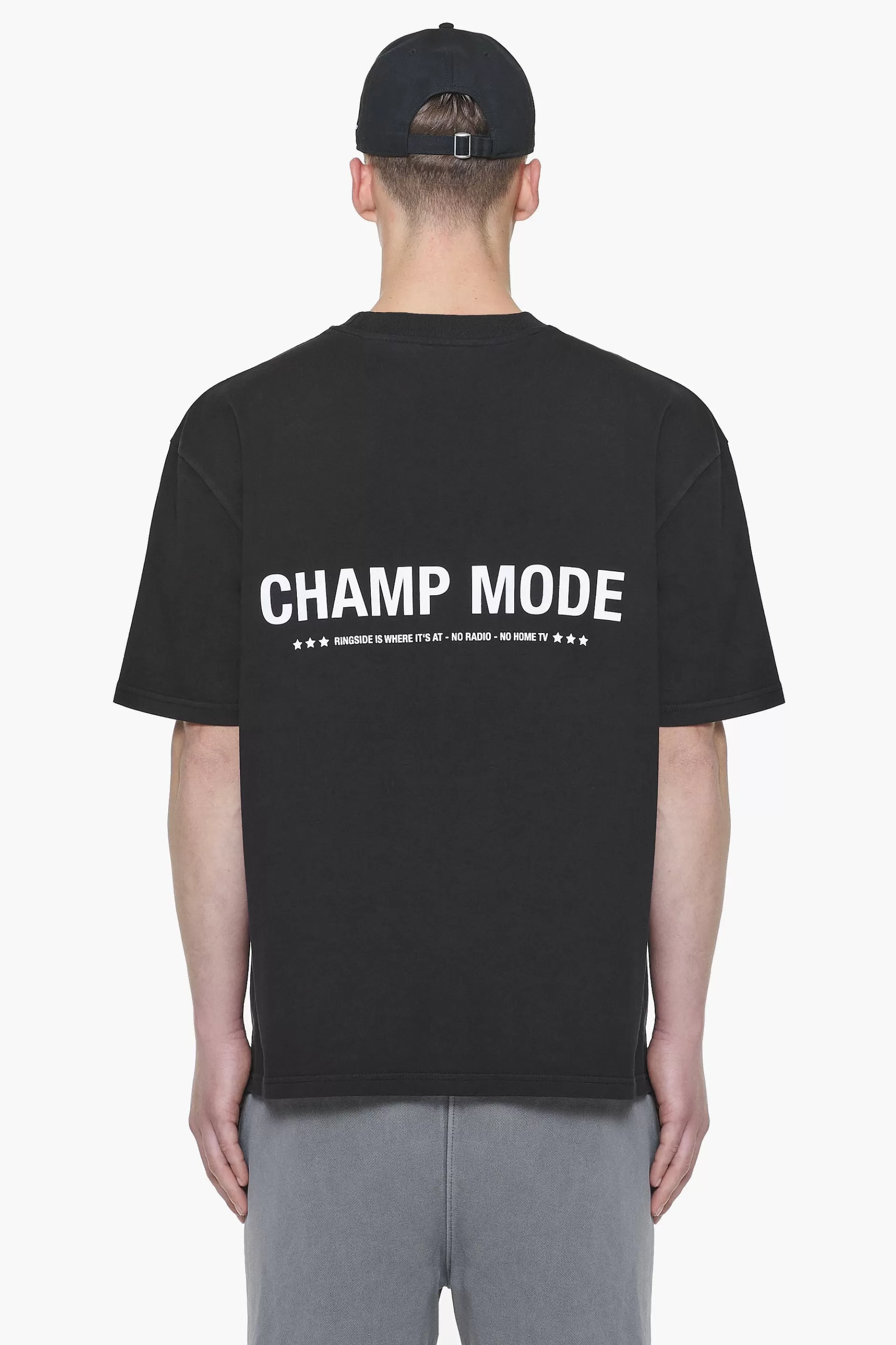 Shop Pegador Dike Oversized Tee Vintage Onyx Black