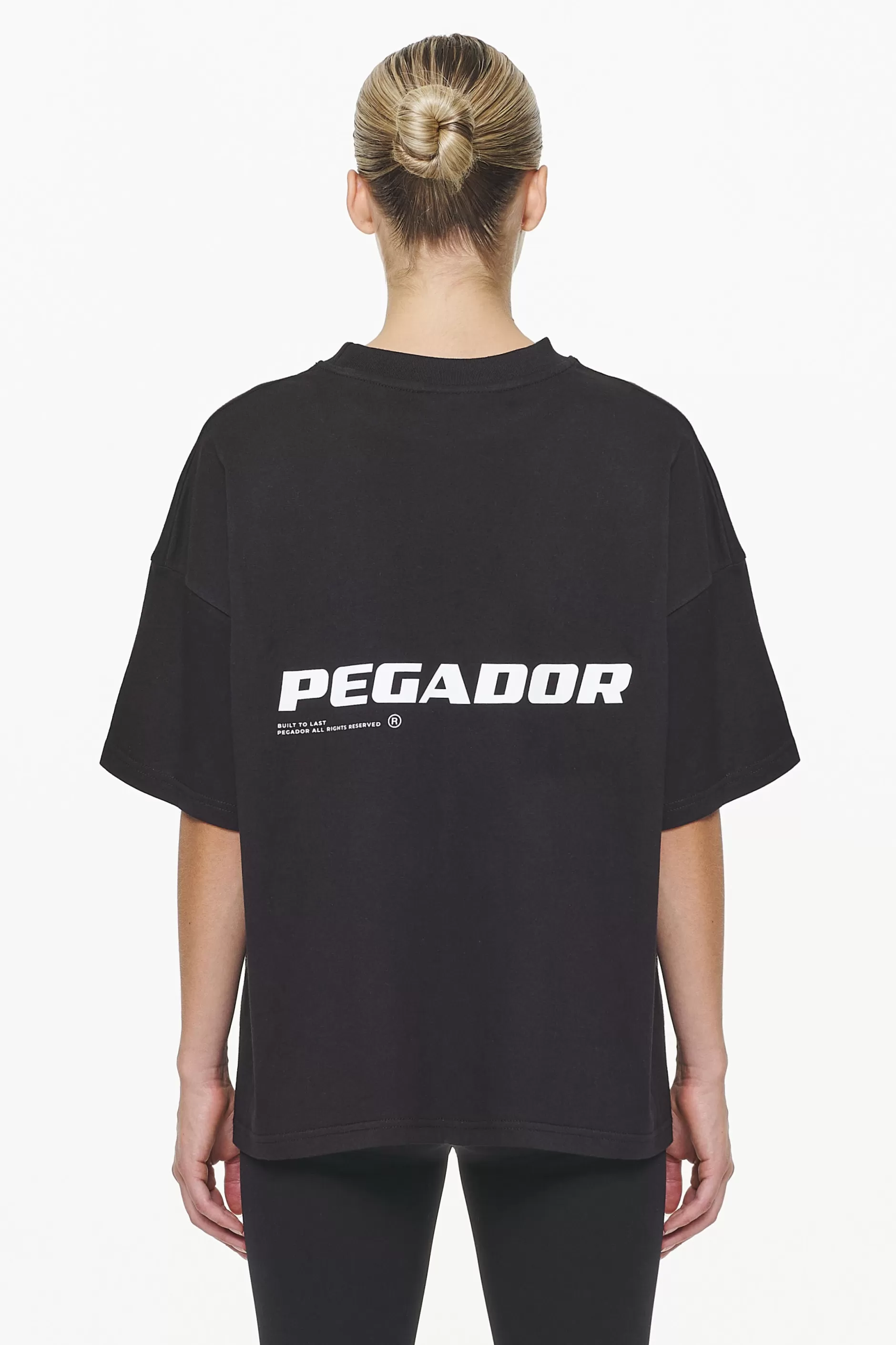 Clearance Pegador Dorothy Heavy Oversized Tee Black