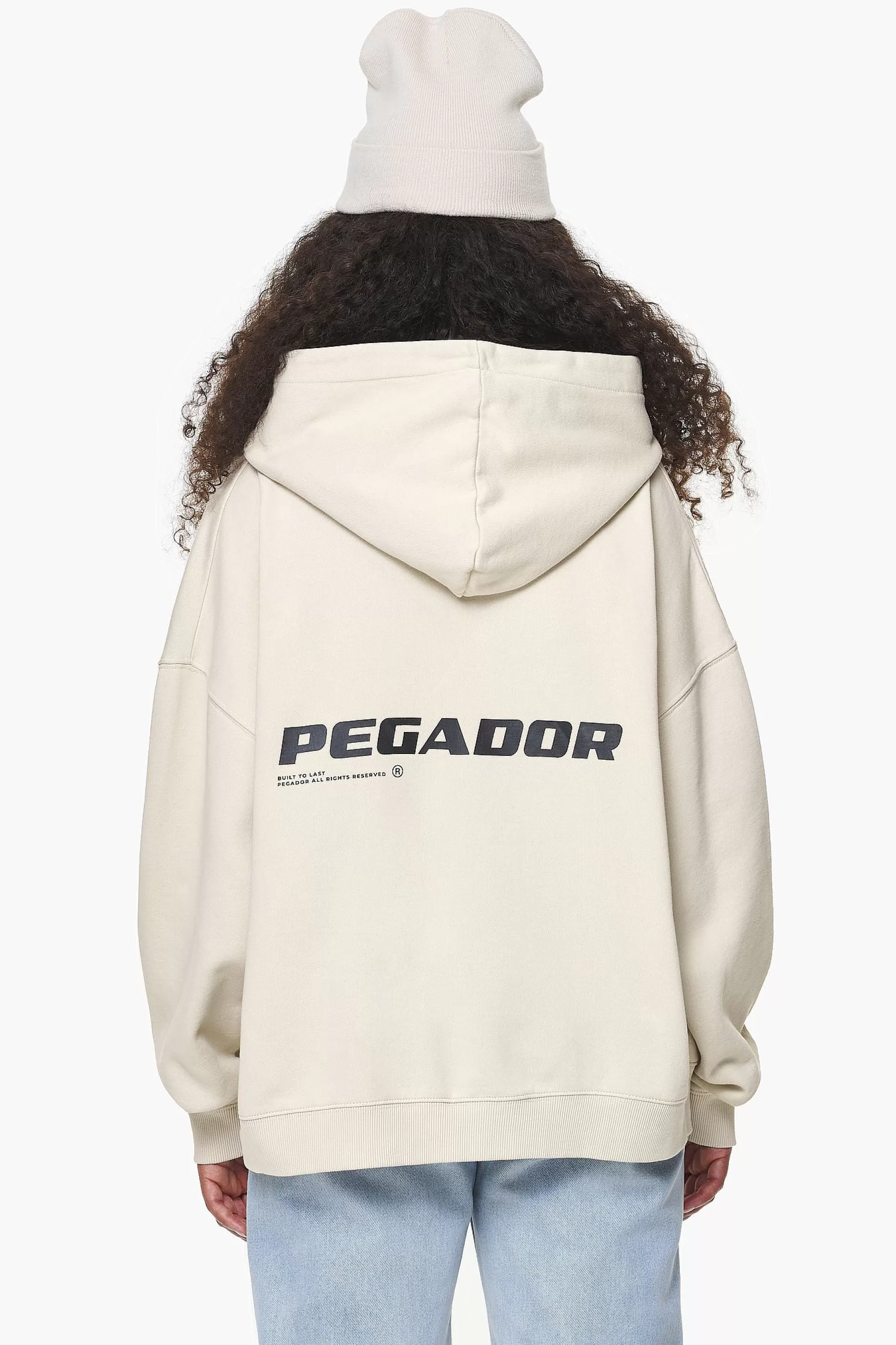 Best Pegador Dorothy Oversized Hoodie Vintage Washed Bone White