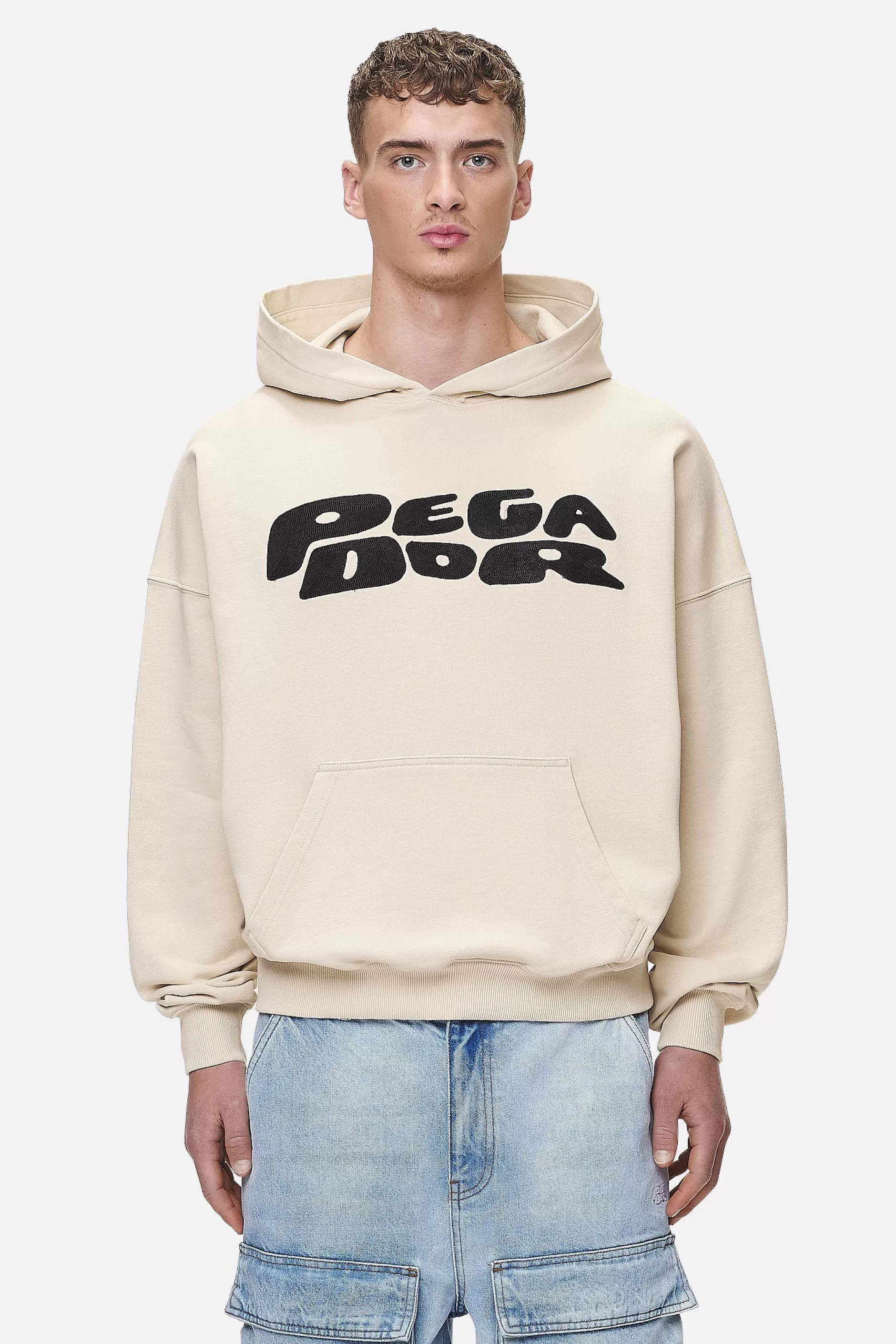 Discount Pegador Drew Terry Boxy Hoodie Washed Desert Sand