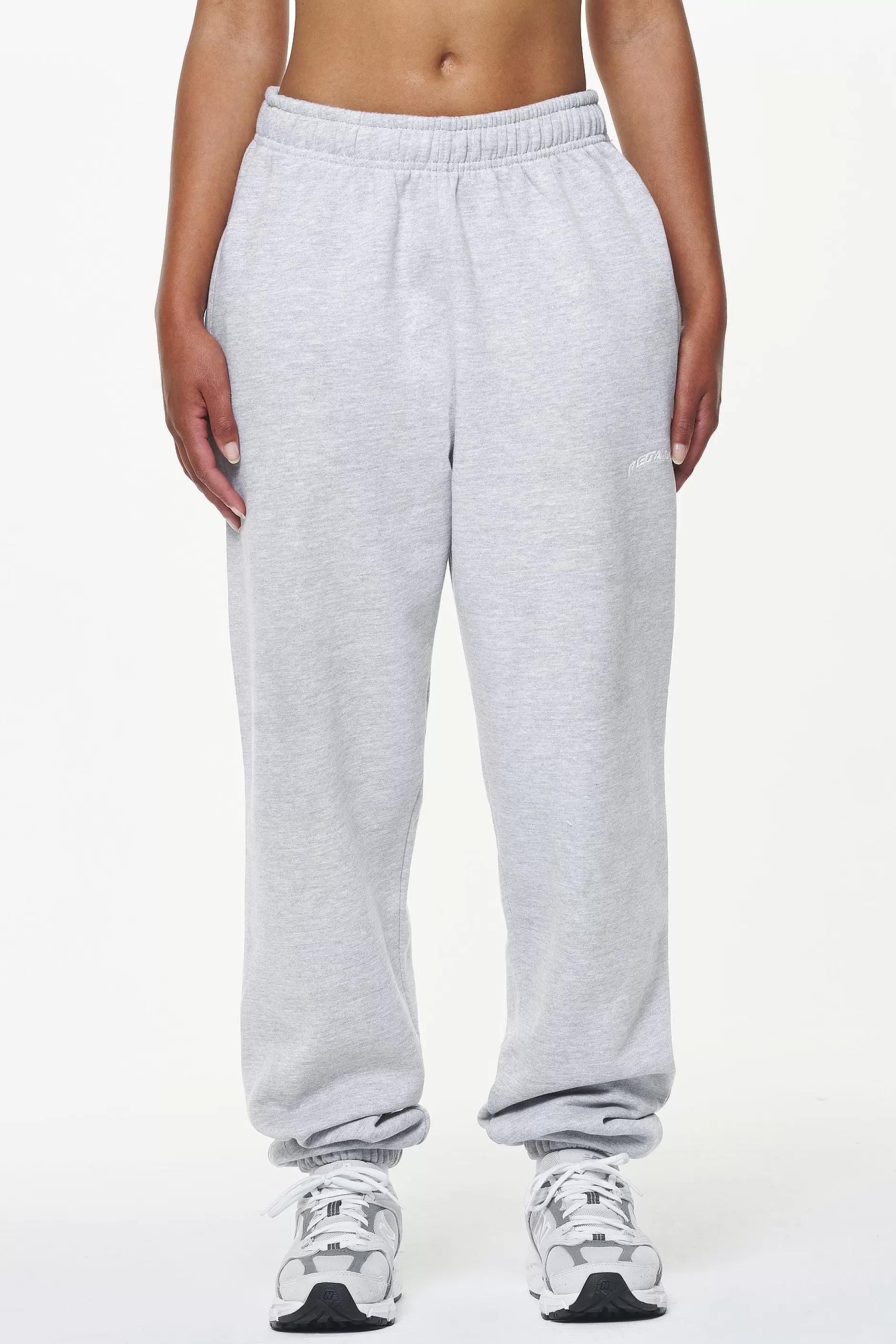 Shop Pegador Durward High Waisted Sweat Pants Grey Melange