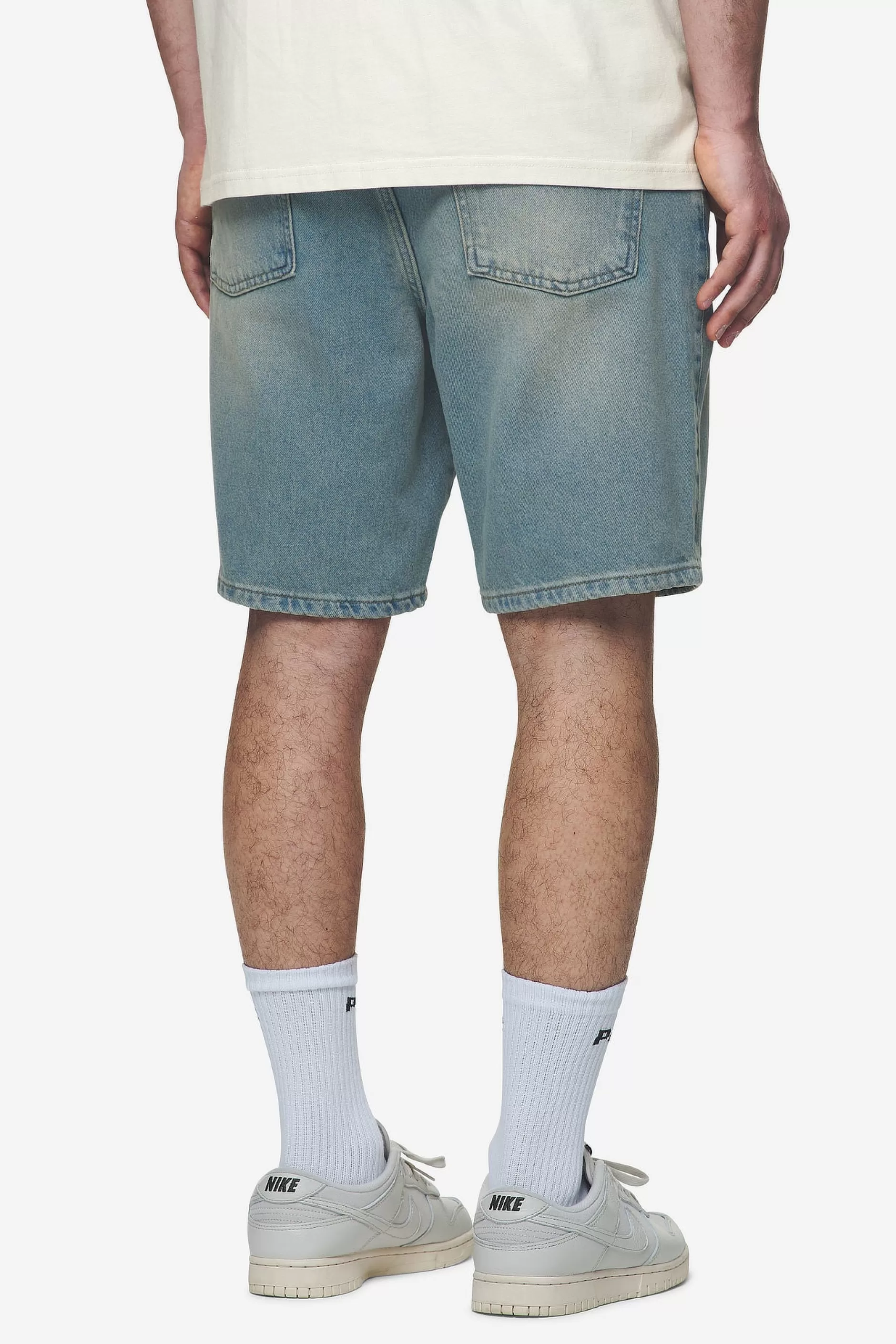 Outlet Pegador Earl Jeans Shorts Washed vintage blue