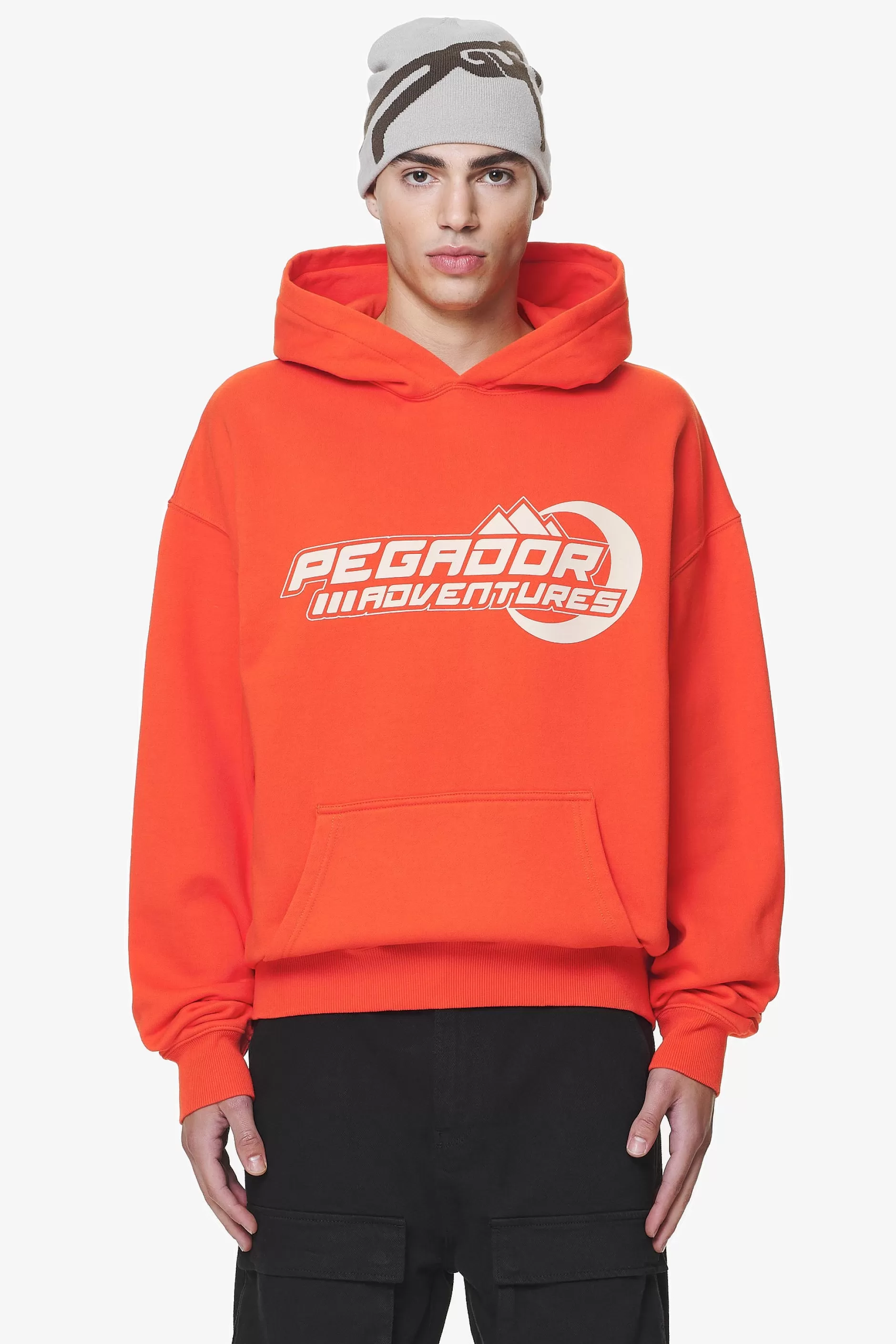 Flash Sale Pegador Eazor Oversized Hoodie Washed Signal Red