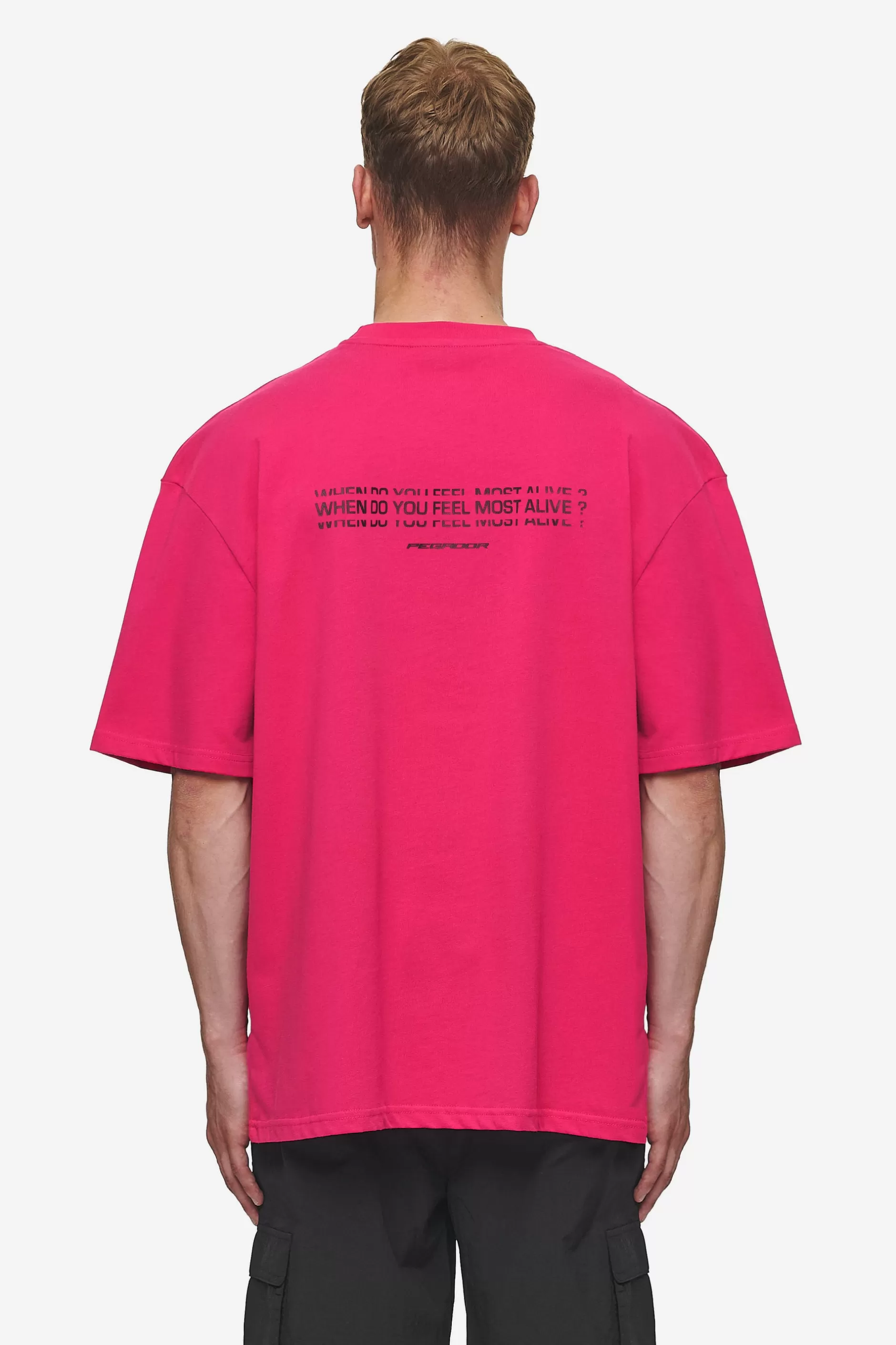 Discount Pegador Edens Oversized Tee Washed Virtual Pink