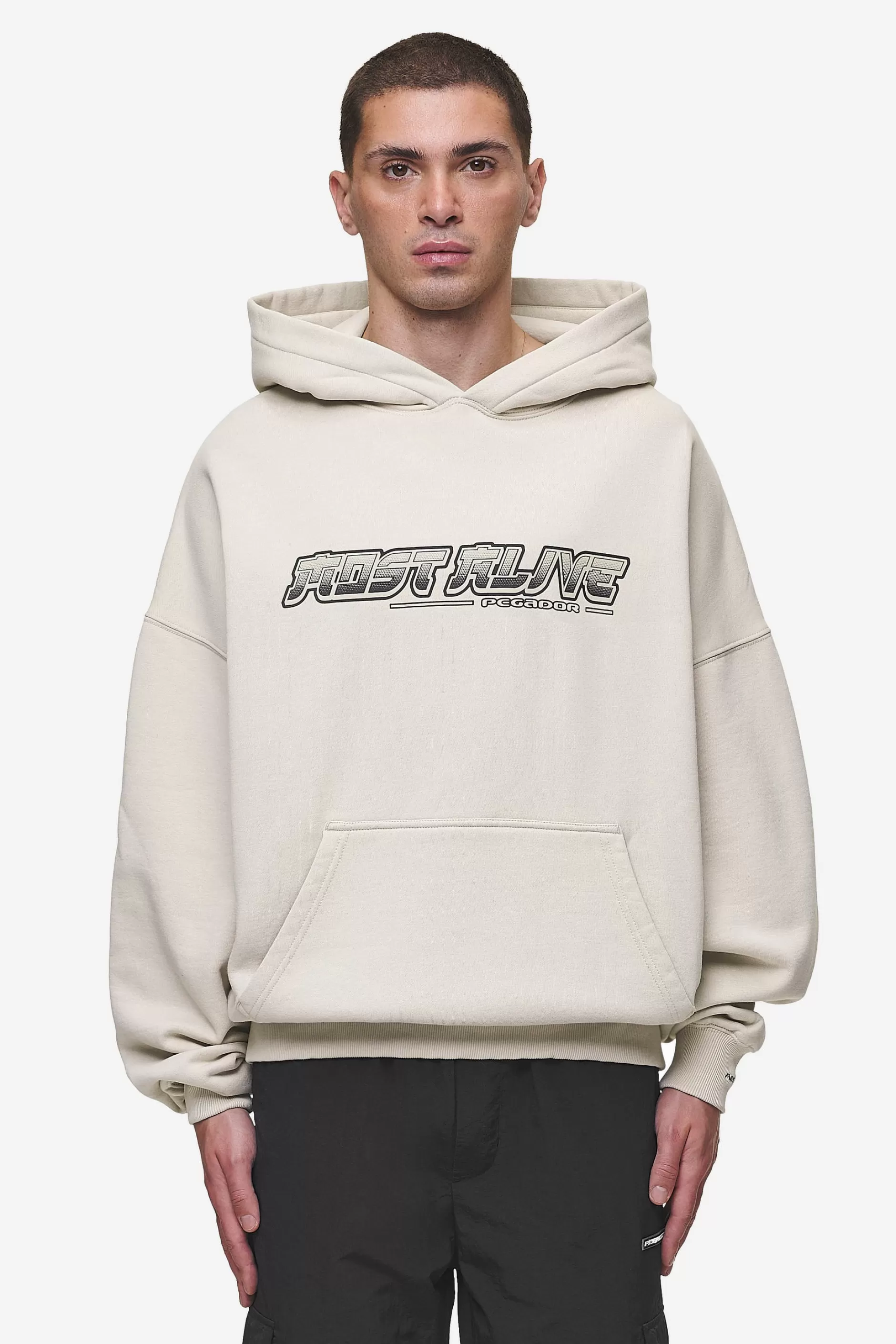 Best Pegador Enrith Boxy Hoodie Washed Light Beige